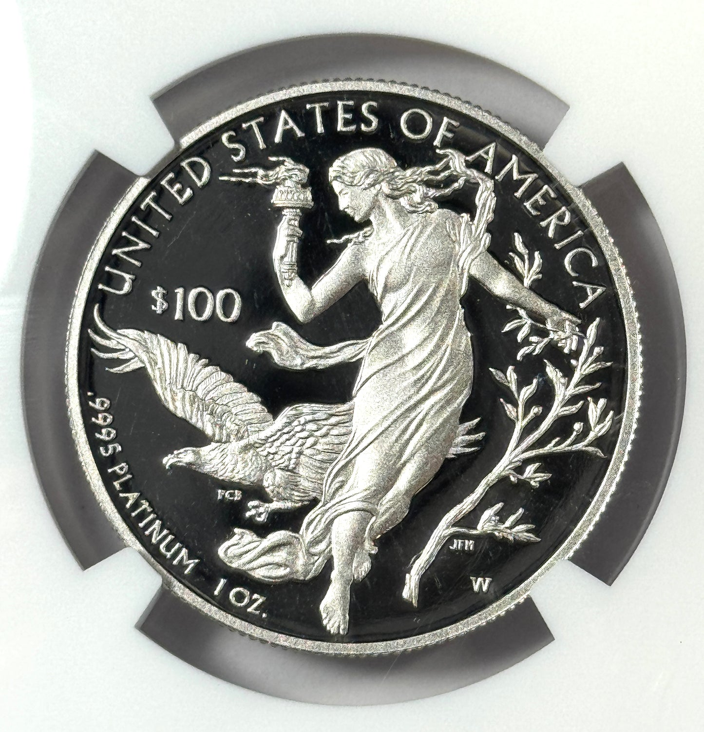 2016-W $100 Proof American Platinum Eagle 1 Oz PF70 UC NGC R. Jeppson Signature
