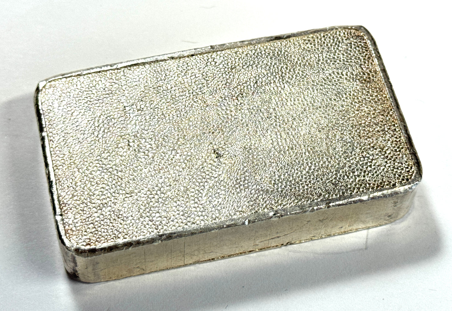 Vintage Engelhard 12th Series 10 Oz Silver Bar - Fully Pebbled Finish C-136430