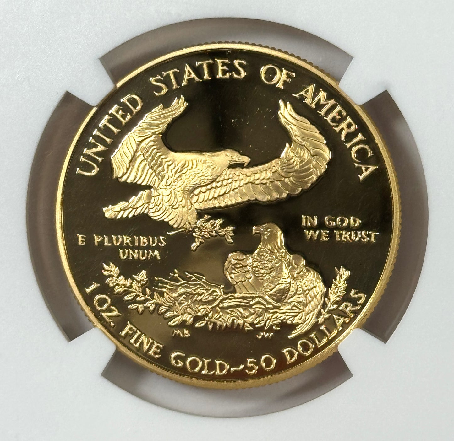 2006-W $50 T-1 Proof American Gold Eagle 1 oz Gold Coin PF70UC NGC - Mike Castle