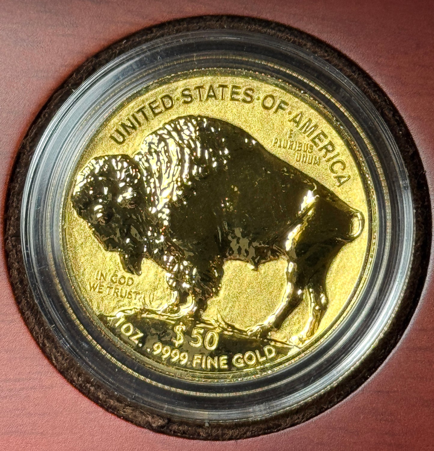 2013-W $50 Reverse Proof Gold Buffalo 1 oz Gold Coin in U.S. Mint OGP