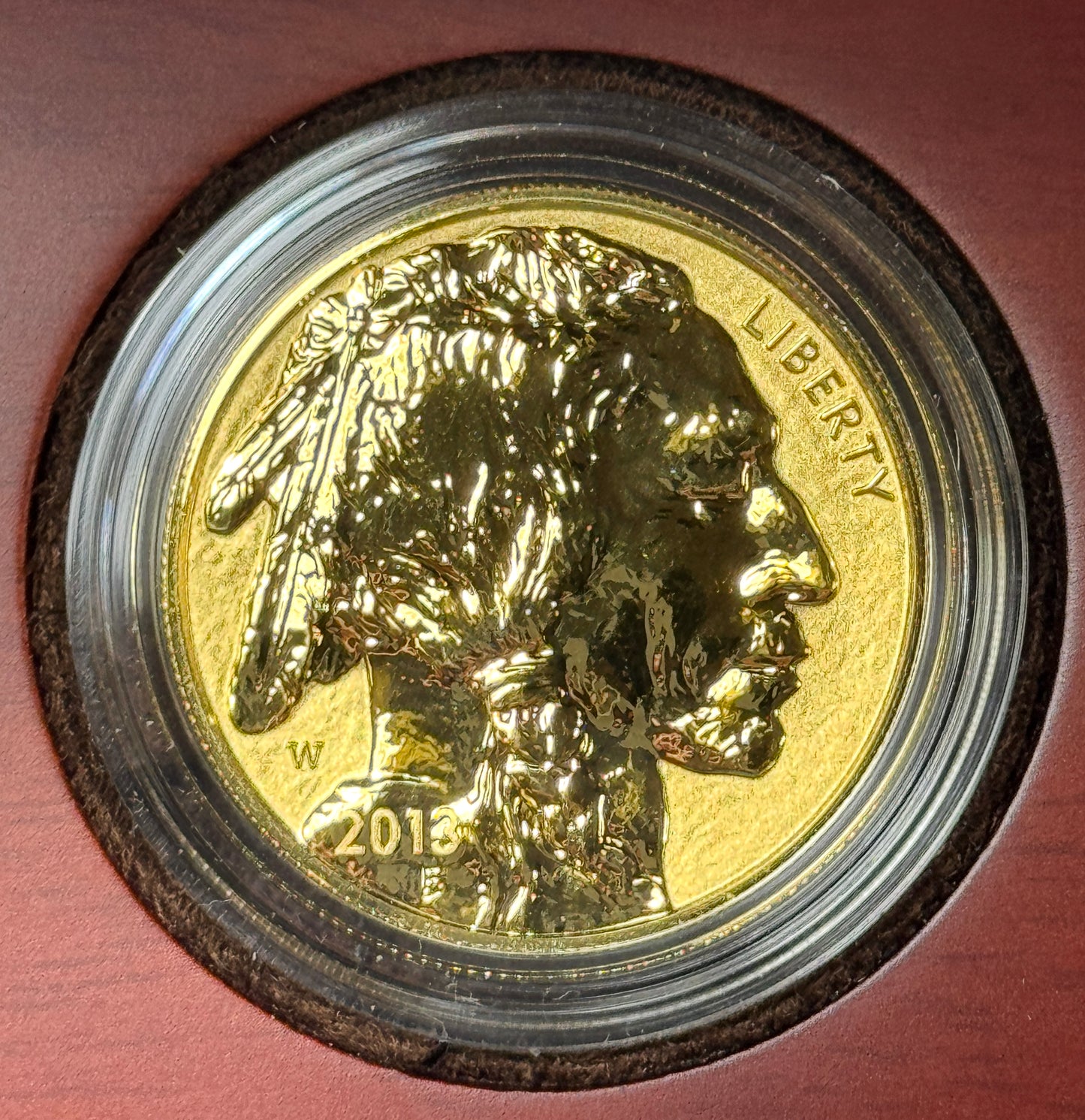 2013-W $50 Reverse Proof Gold Buffalo 1 oz Gold Coin in U.S. Mint OGP
