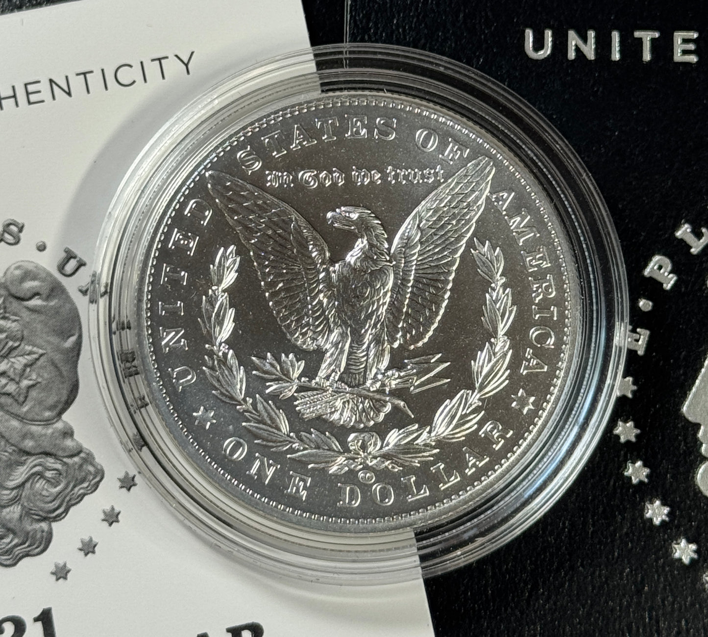 2021-CC Morgan Silver Dollar, Carson City Mint in US Mint OGP with COA