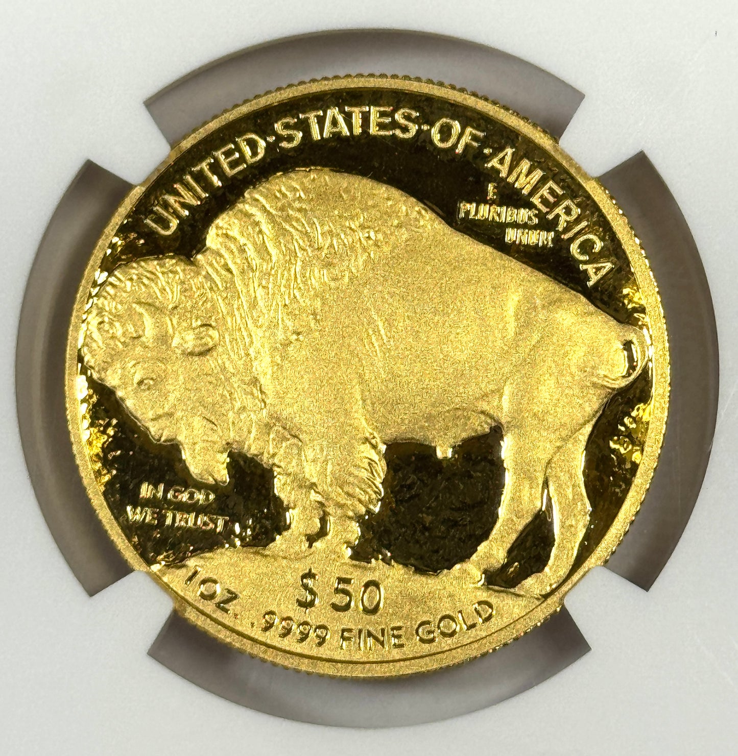 2019-W $50 Proof American Gold Buffalo 1 oz Gold Coin PF70UC ER NGC - Castle