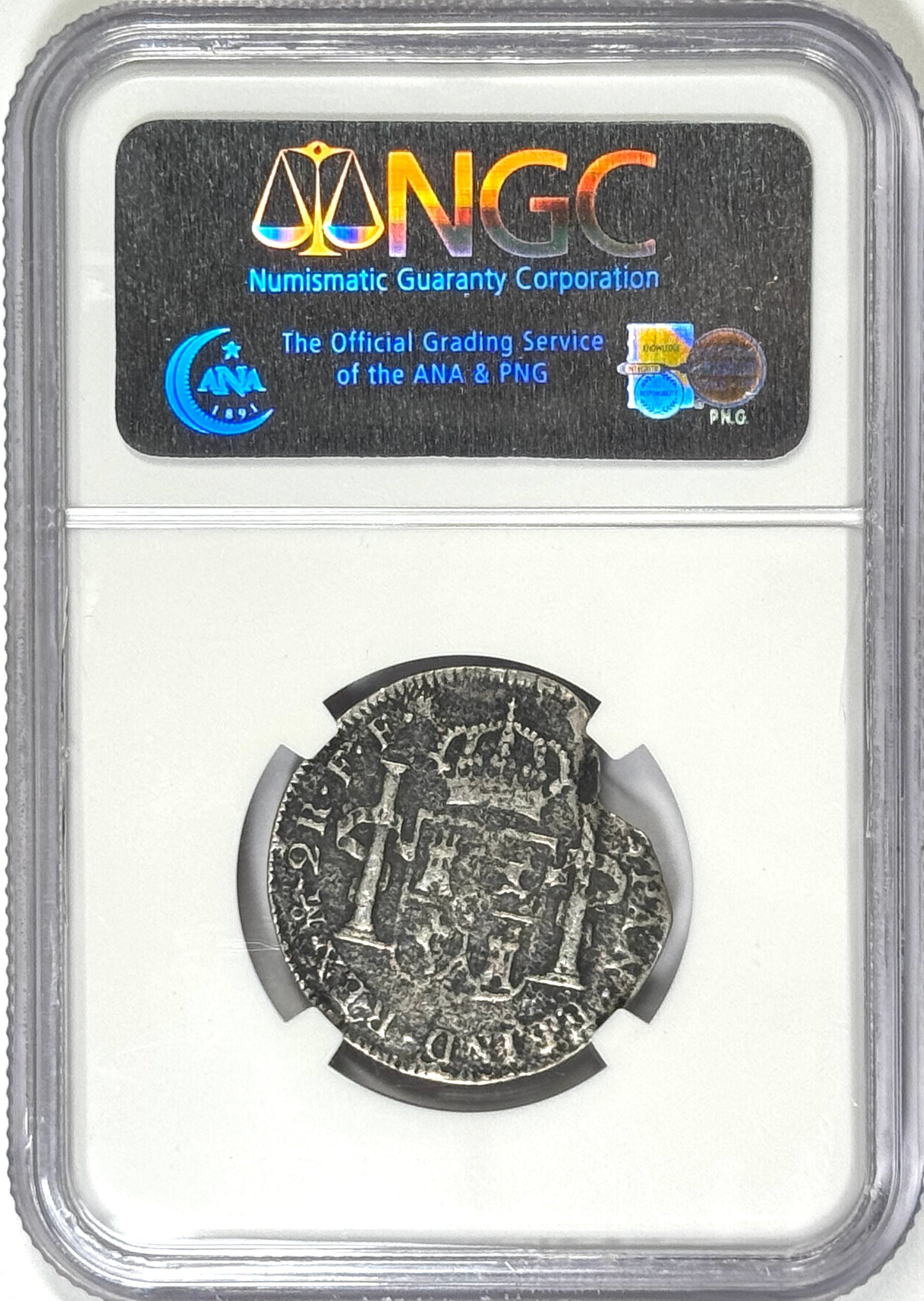 1783-Mo FF Colonial Mexico 2 Reales El Cazador Shipwreck Coin NGC Certified