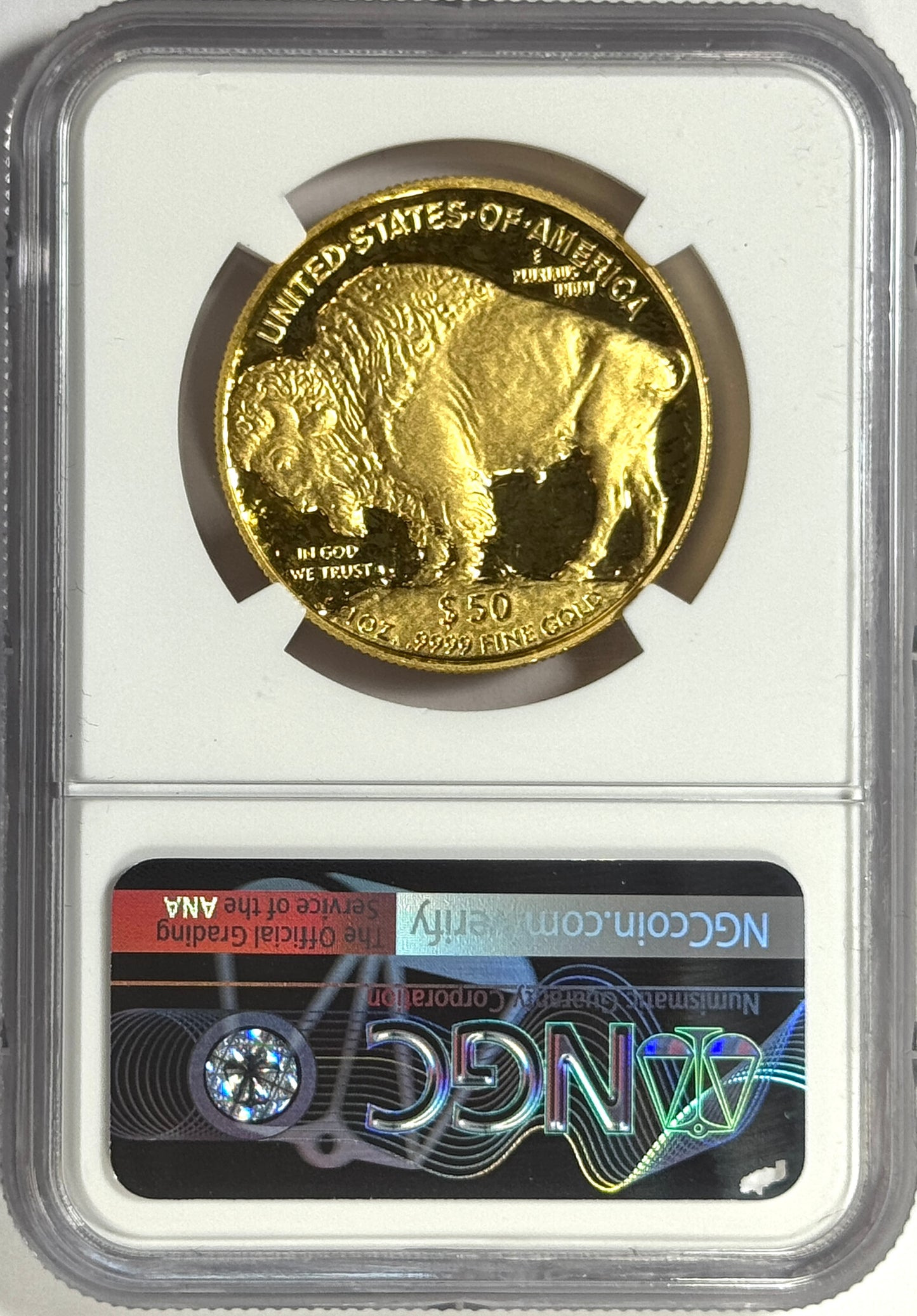 2006-W $50 Proof American Gold Buffalo 1 oz Gold Coin PF70UC NGC - Castle