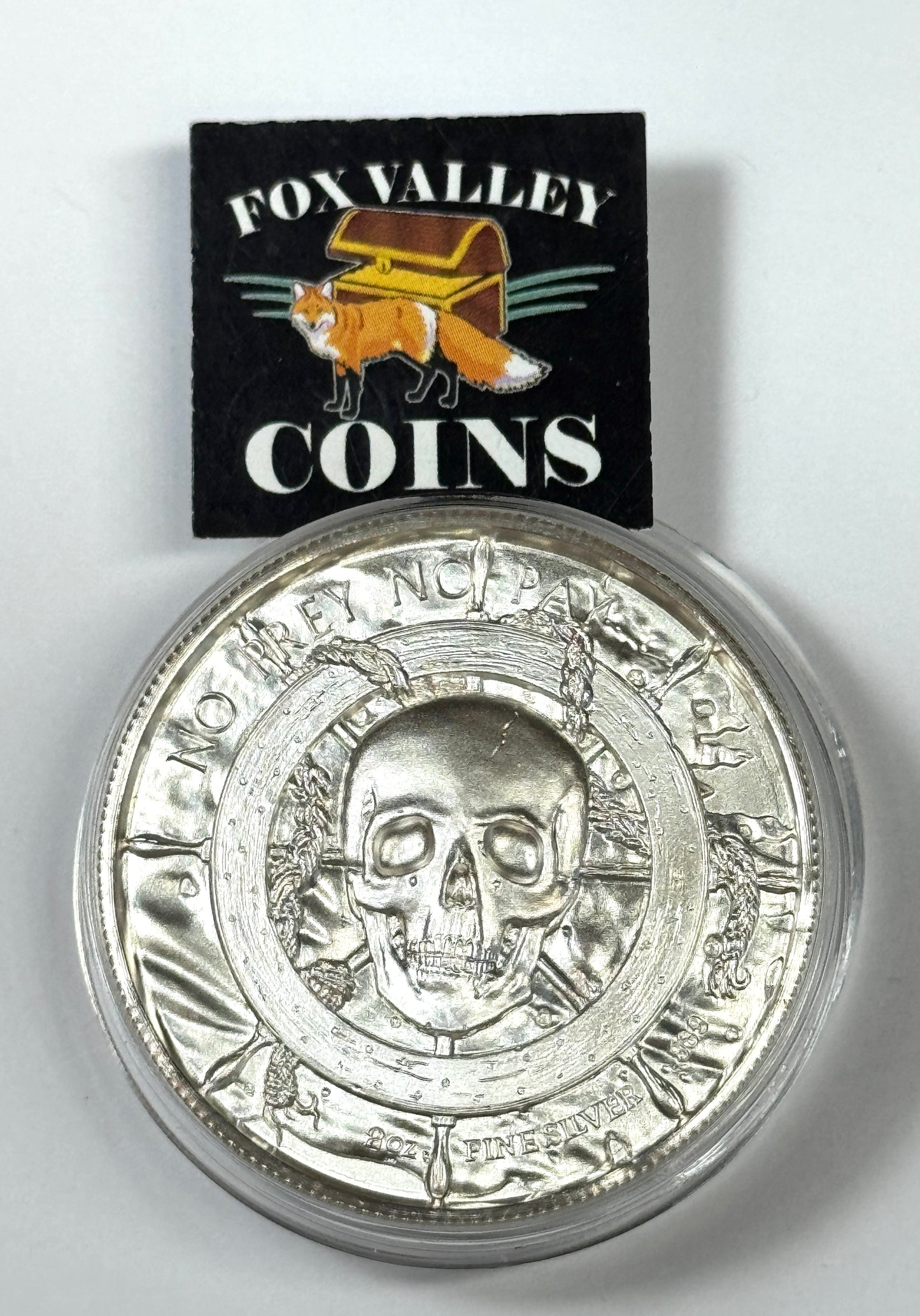 The Storm Privateer Series 2 oz Silver Ultra-High Relief Round in Cap
