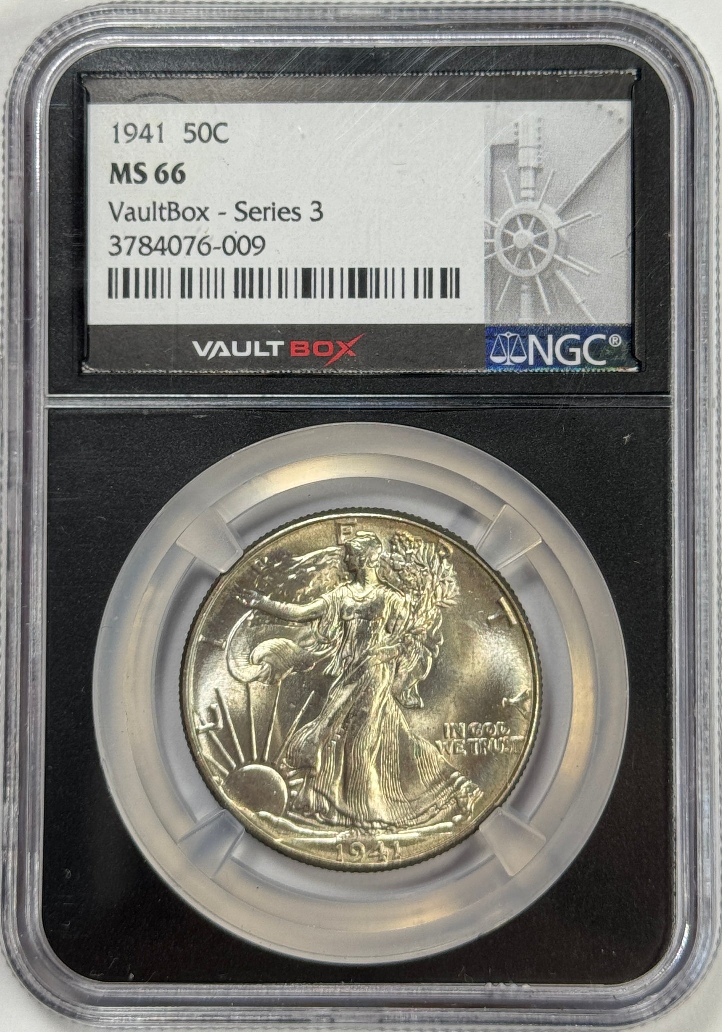 1941-P Walking Liberty Half Silver Dollar MS66 NGC - VaultBox Series 3