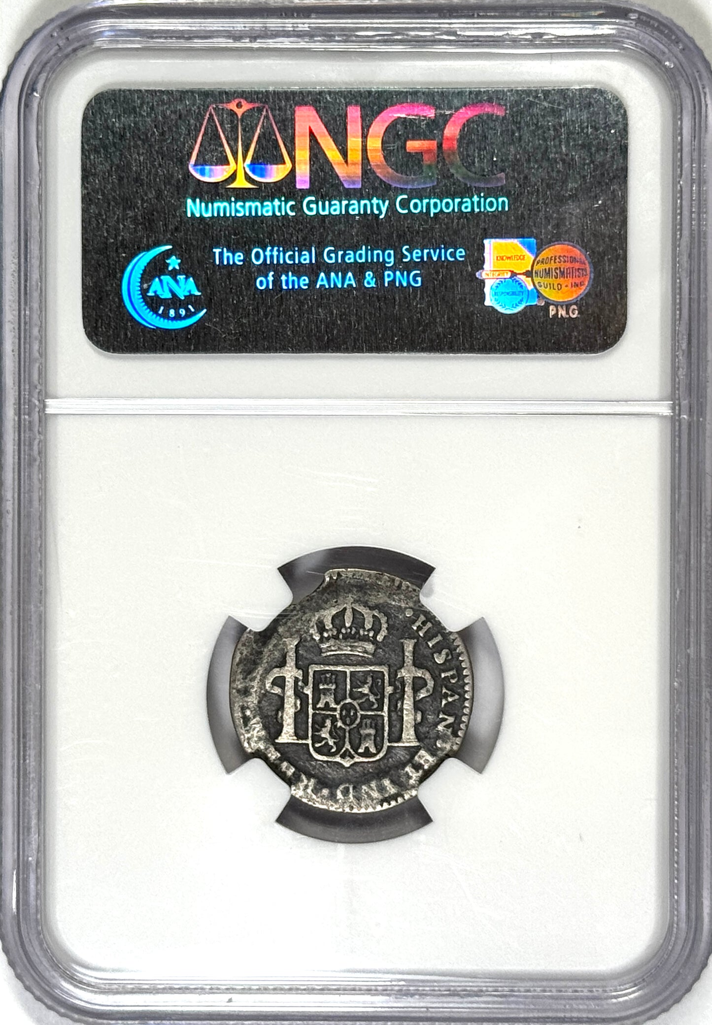 1783-Mo FF Colonial Mexico Real El Cazador Shipwreck Coin NGC Certified