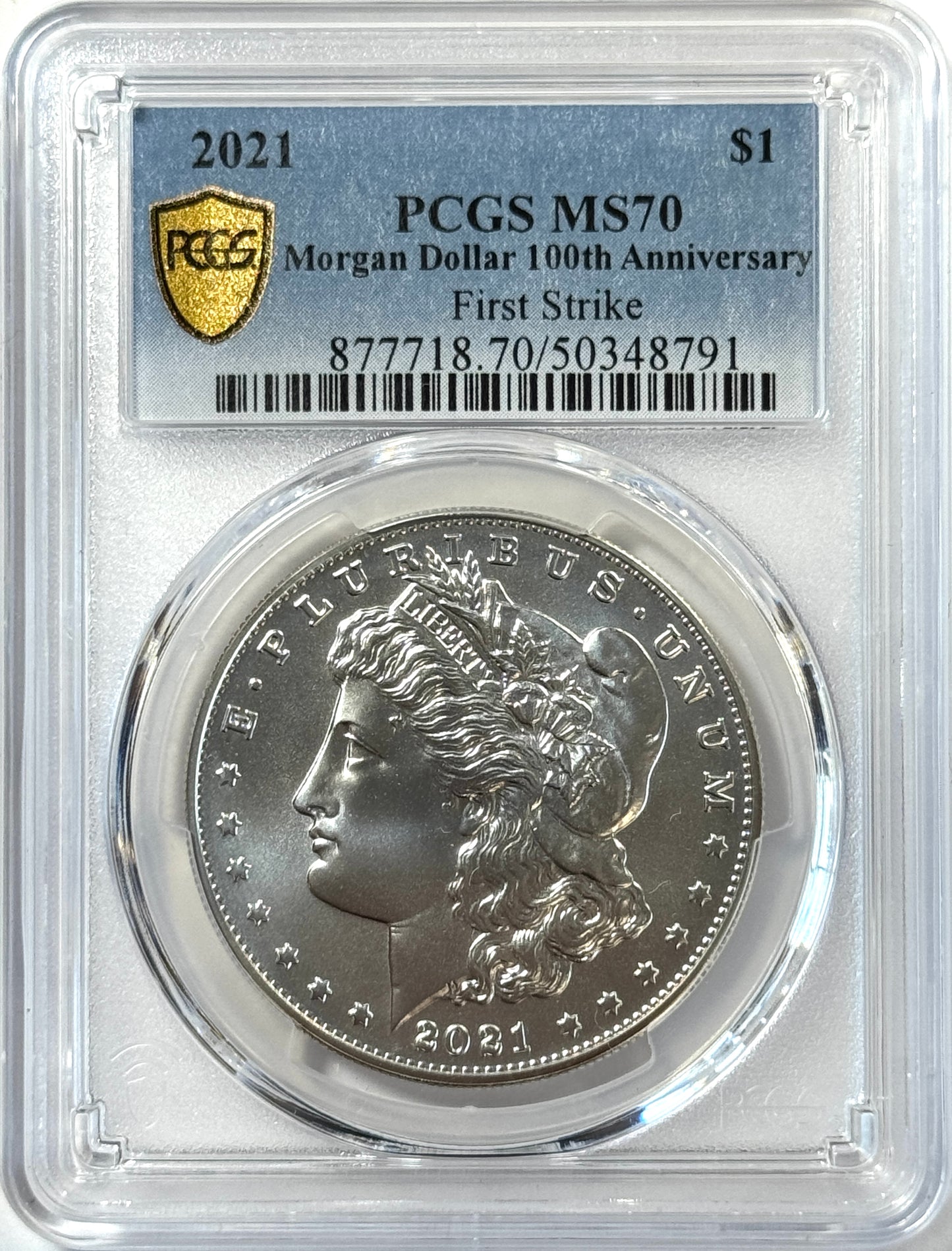 2021 Morgan and Peace Silver Dollar PCGS MS70 6-Coin Set - First Strike Set