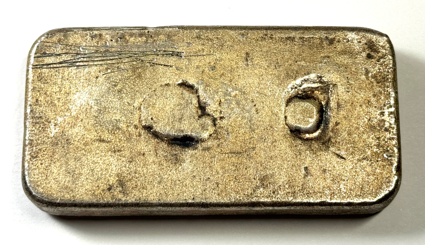 Toned Vintage 1st Series Silvertowne Old Poured Cast Finish - 10 Oz Silver Bar