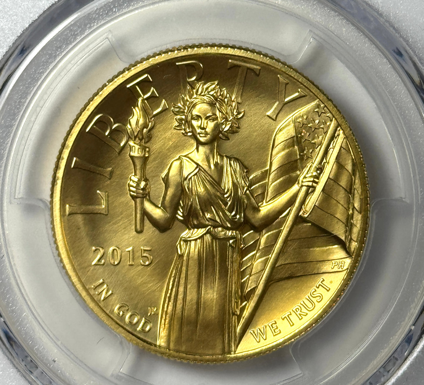 2015-W Gold American Liberty High Relief 1 oz Gold Coin PCGS MS70 First Strike! - Moy