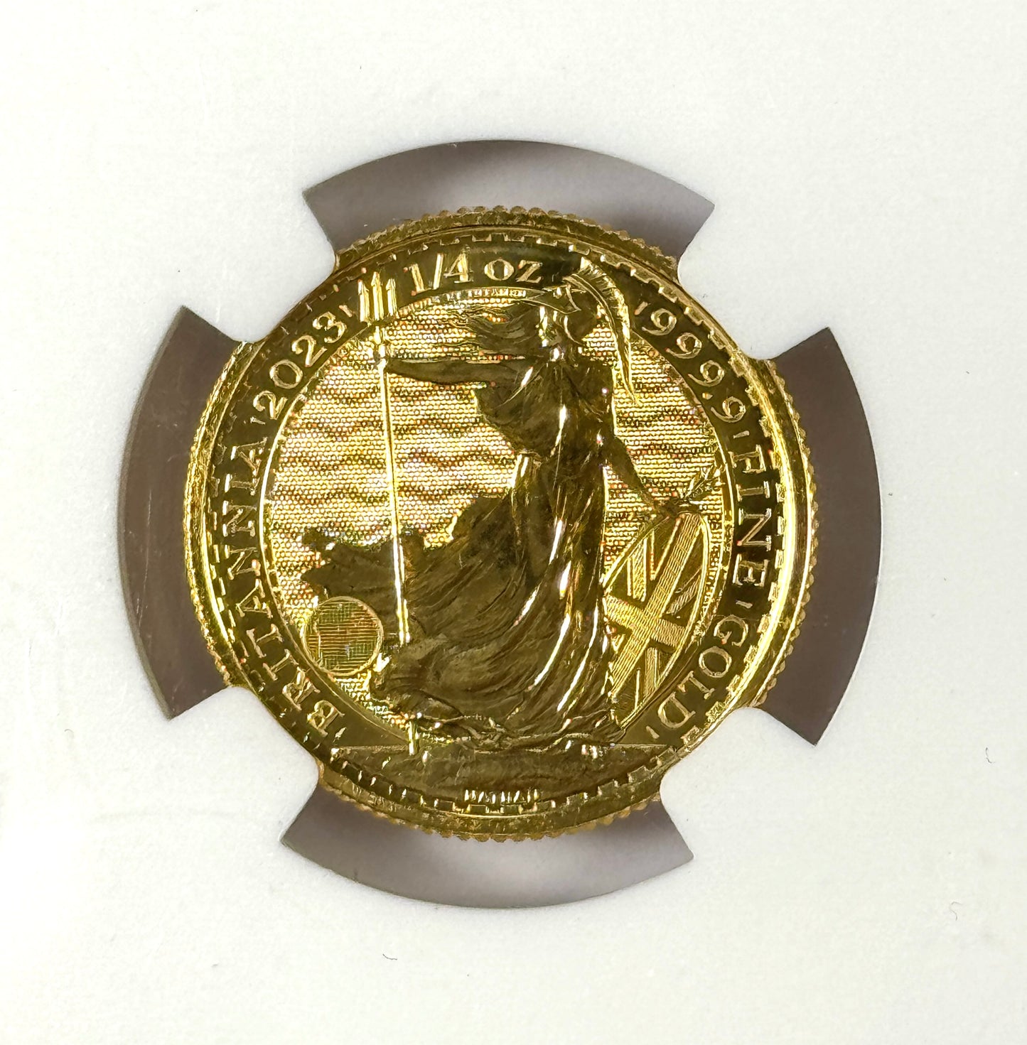 2023 Great Britain First Charles 1/4 oz Gold Britannia - MS70 NGC - Scarce!