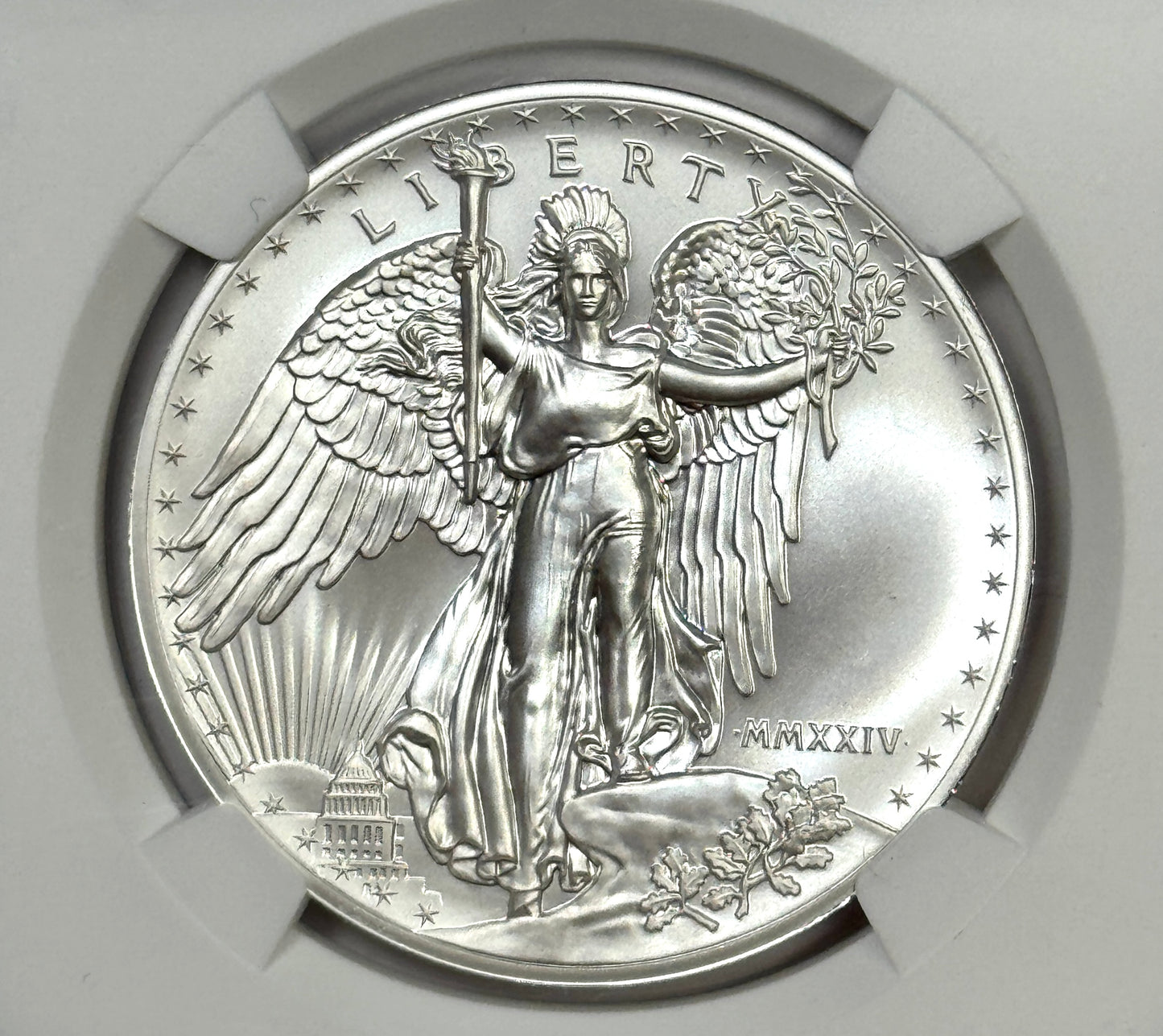 2024 Saint Gaudens Winged Liberty 1 oz silver High Relief SP70 NGC - Mercanti