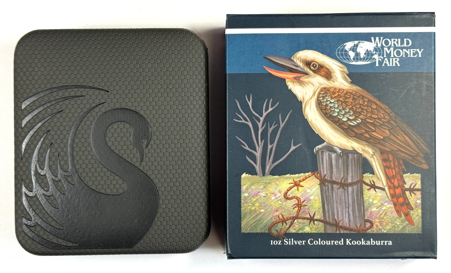 2016-P Australian Kookaburra Berlin's World Money Fair - 1oz Coloured Silver in OGP
