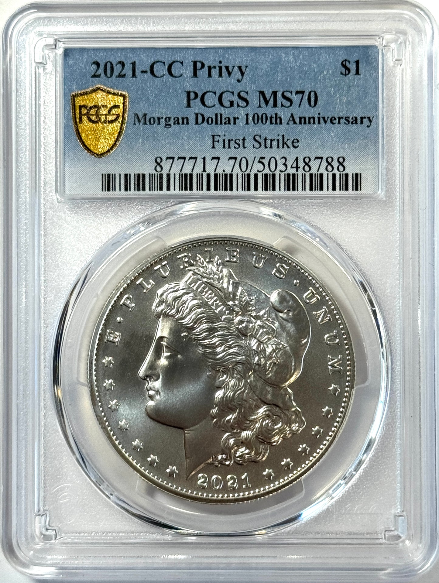 2021 Morgan and Peace Silver Dollar PCGS MS70 6-Coin Set - First Strike Set