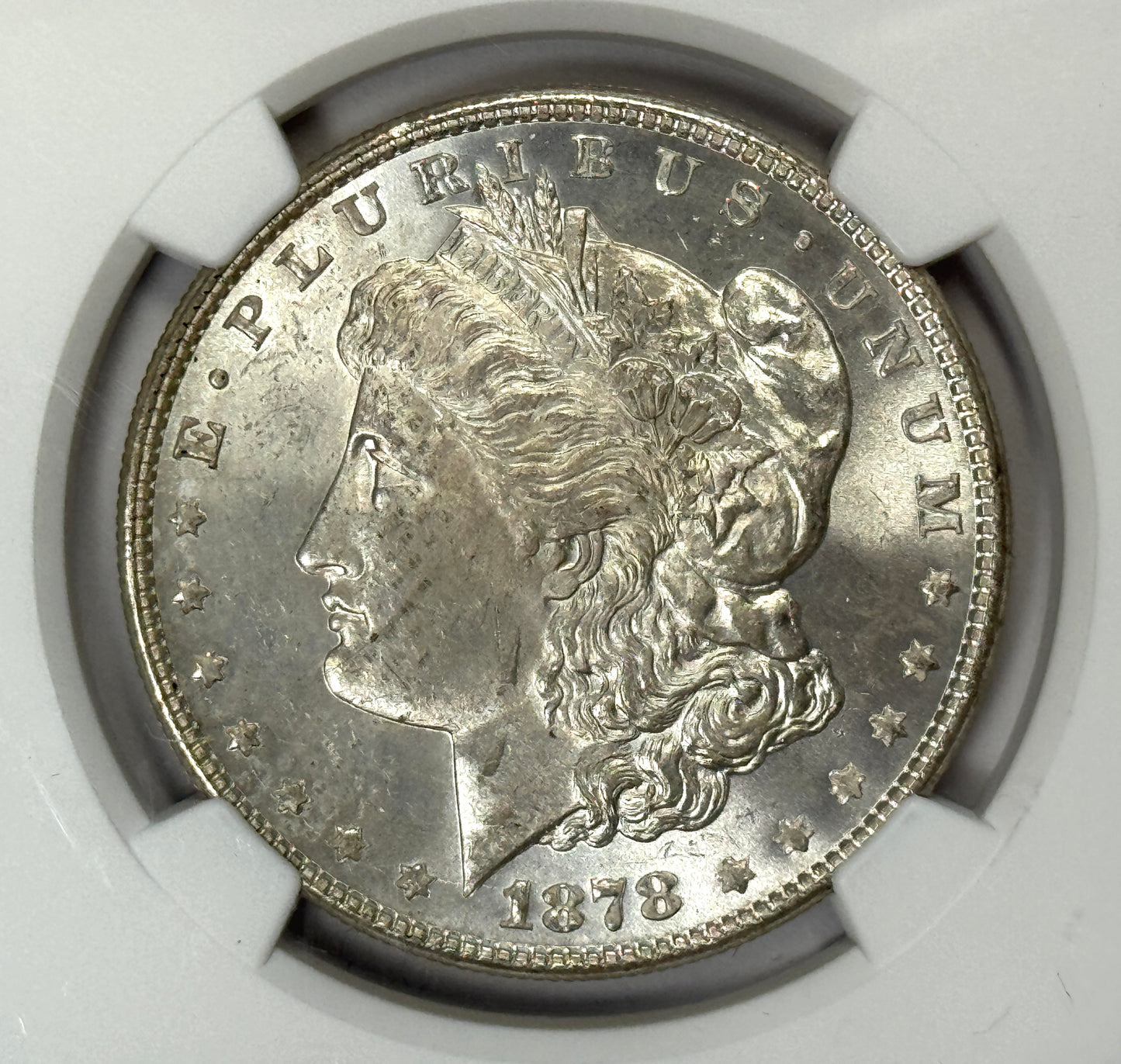 1878-P 8TF Morgan Silver Dollar VAM-18 NGC MS62