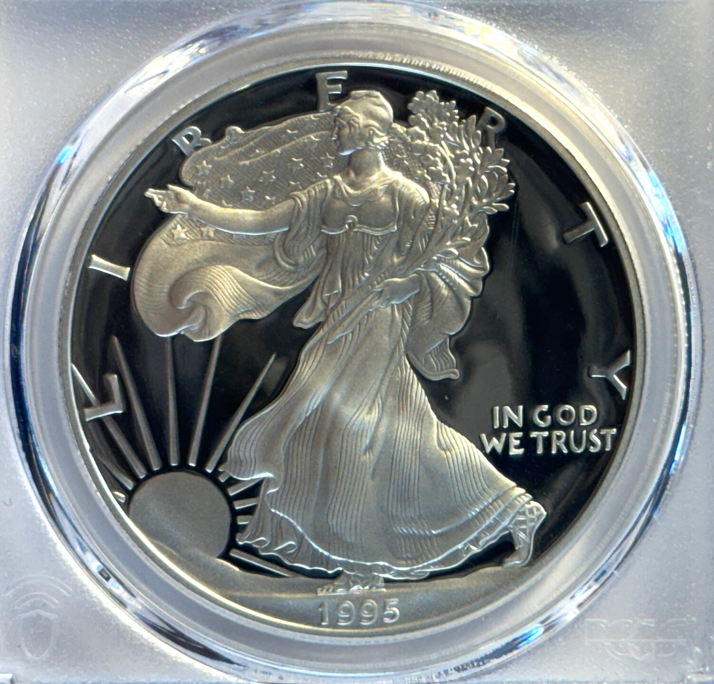 1995-W Proof Silver American Eagle - PCGS PR69 DCAM - Key Date!