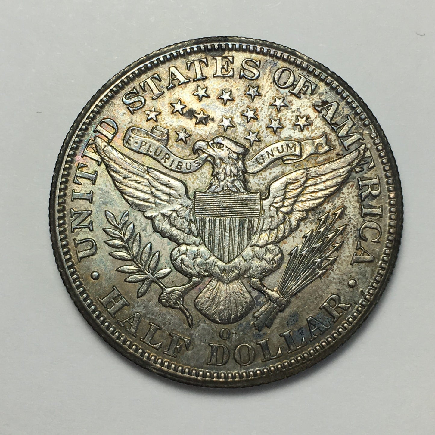 1893-O Barber Half Dollar AU/UNC - Scratched - Nicely Toned