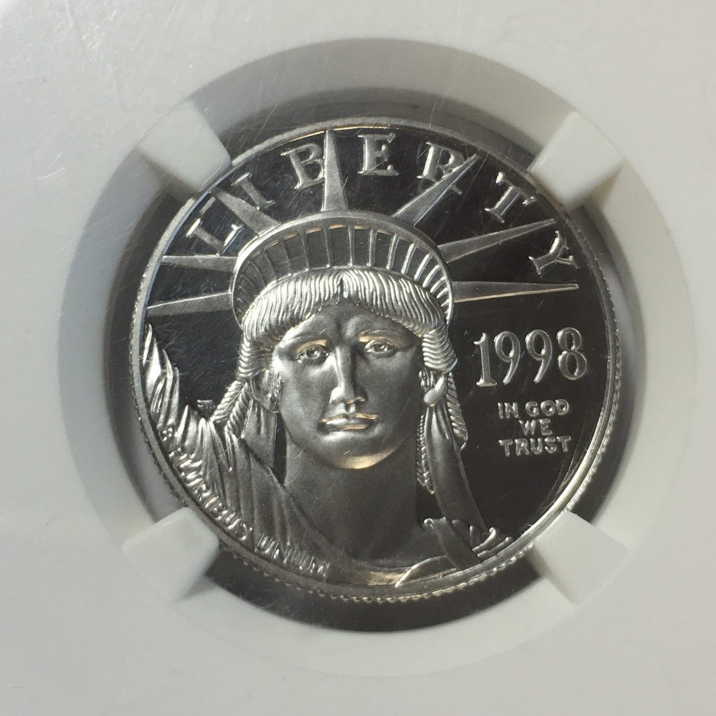 1998-W $50 Proof American Platinum Eagle 1/2 Oz PF70 Ultra-Cameo NGC - 004