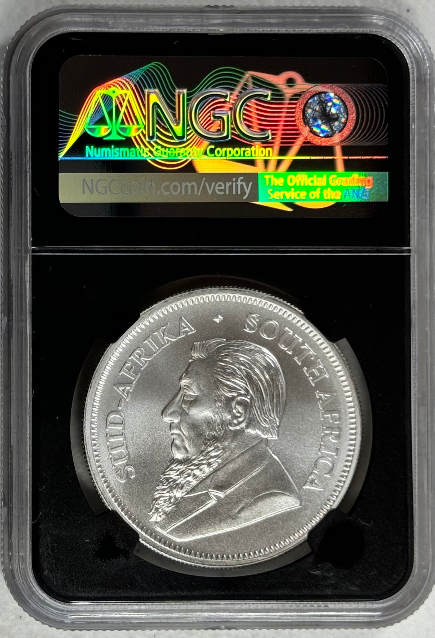 2018 South Africa Silver Krugerrand - NGC MS70 - First Day of Production - Silver Metal Label