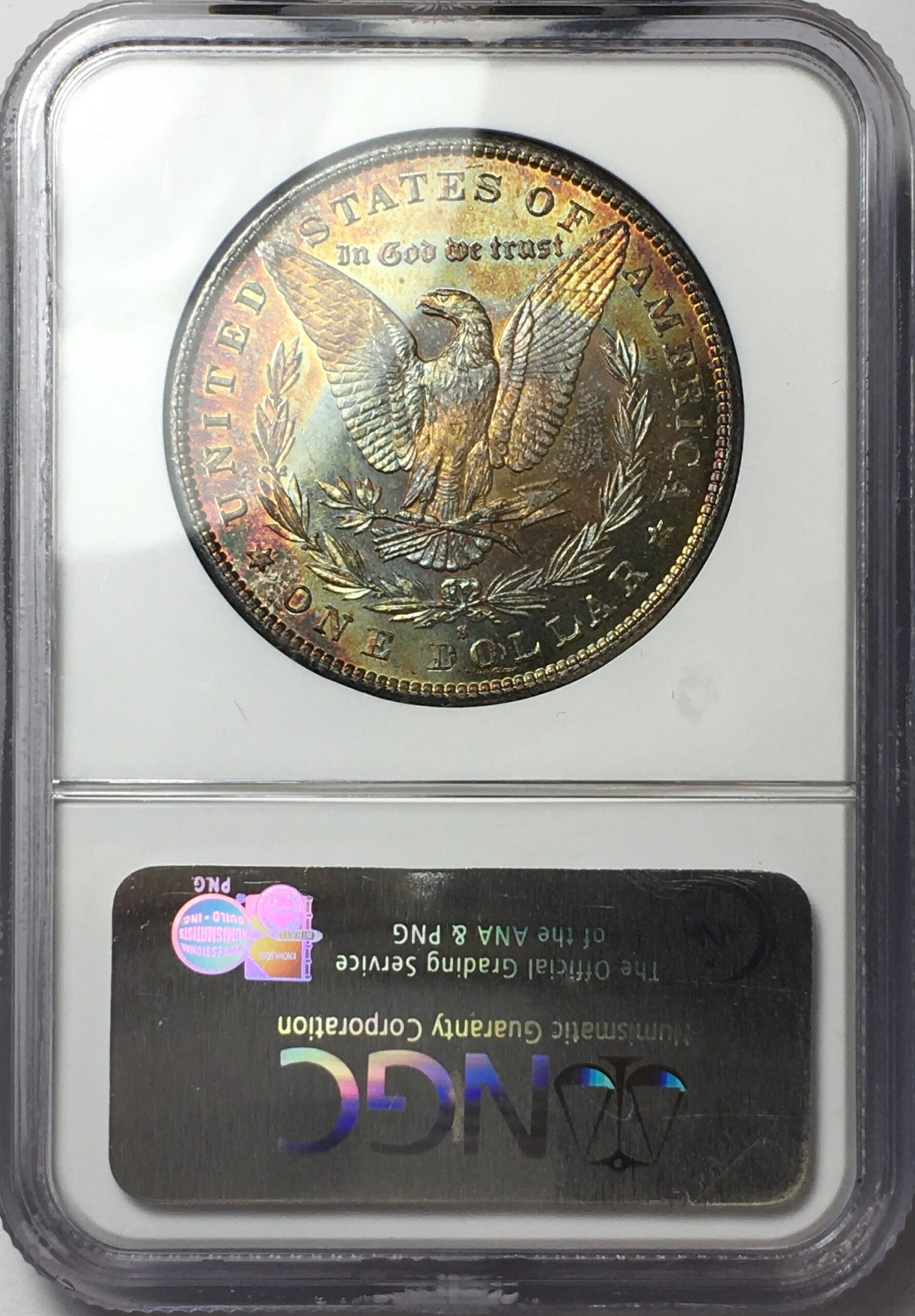 1881-S Morgan Silver Dollar MS65 NGC Dual Sided Monster Rainbow Toning