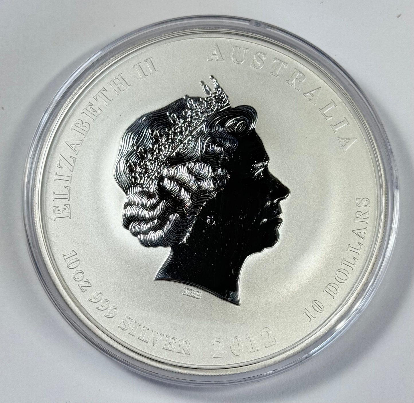 2012 Australia Year of the Dragon - 10 Oz .9999 Silver Coin - New from the Mint