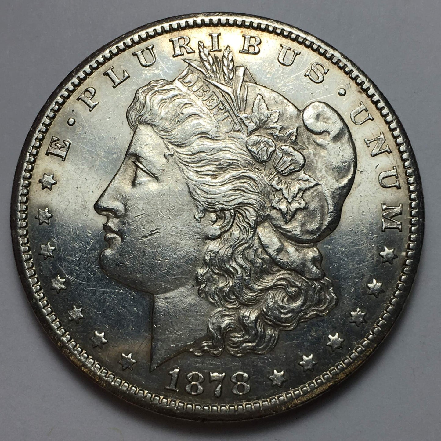 1878-CC Morgan Silver Dollar - Key Date - Very Reflective Surfaces - Only 2,212,000