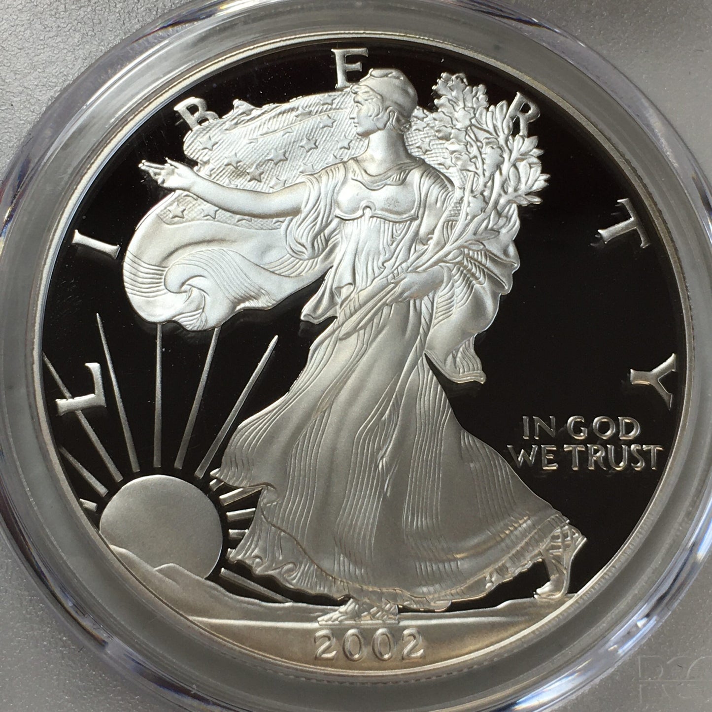 2002-W Proof Silver Eagle - PCGS PR69 DCAM - Ashley Reagan Signed Legacy Series