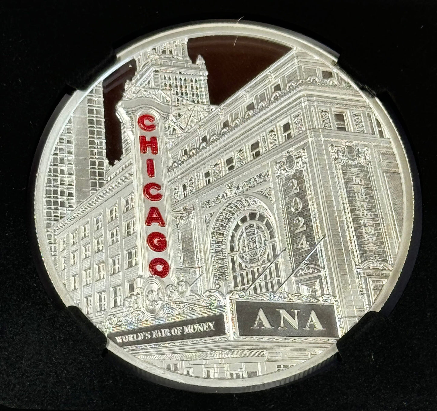 2024 Chinese Panda 1 Oz Silver Medal - ANA Chicago - PF70 UC NGC FDOI with COA