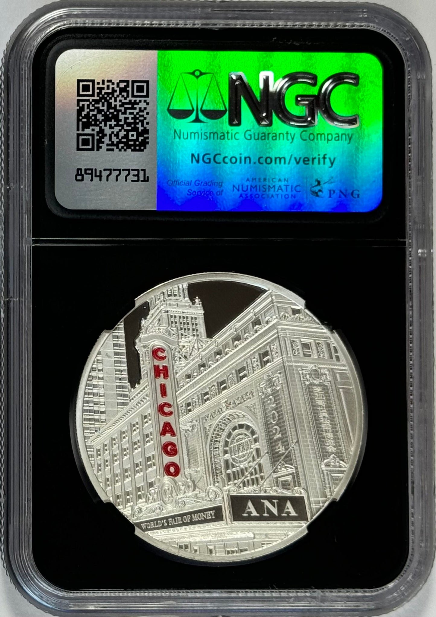 2024 Chinese Panda 1 Oz Silver Medal - ANA Chicago - PF70 UC NGC FDOI with COA