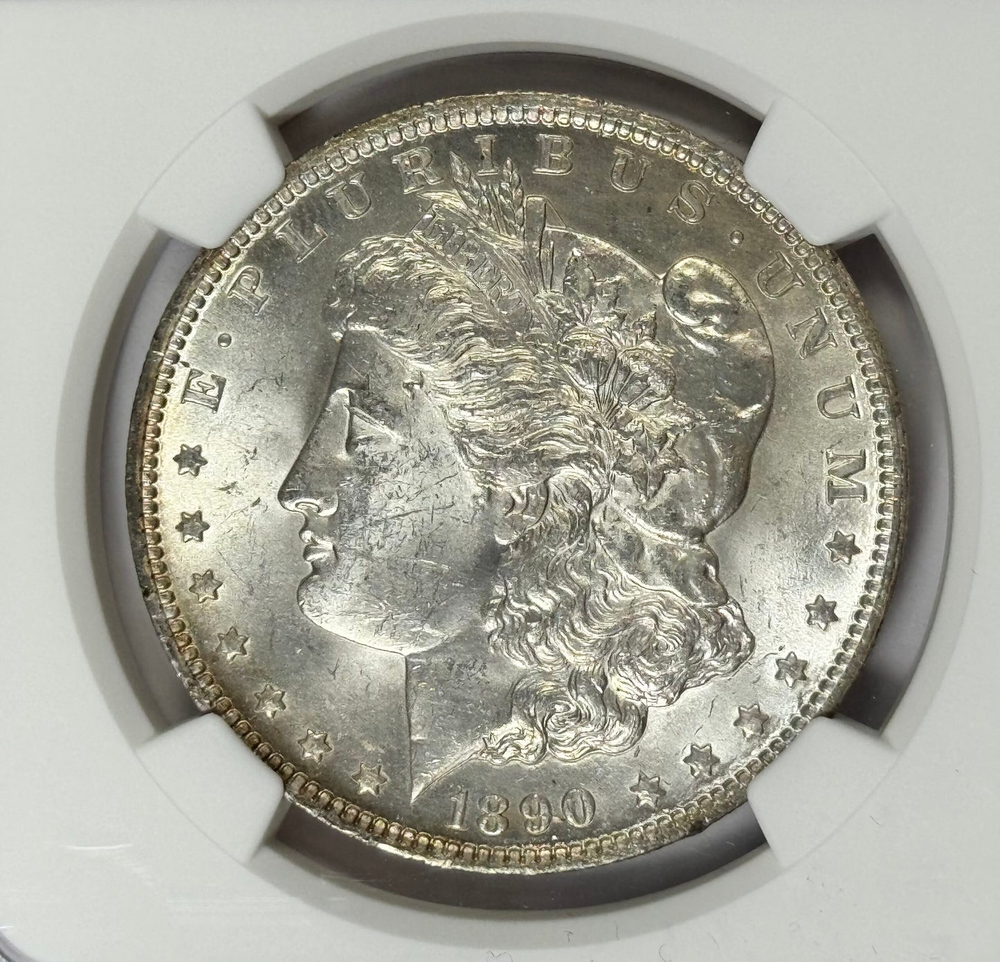1890-O Morgan Silver Dollar MS62 NGC - Lustrous Coin