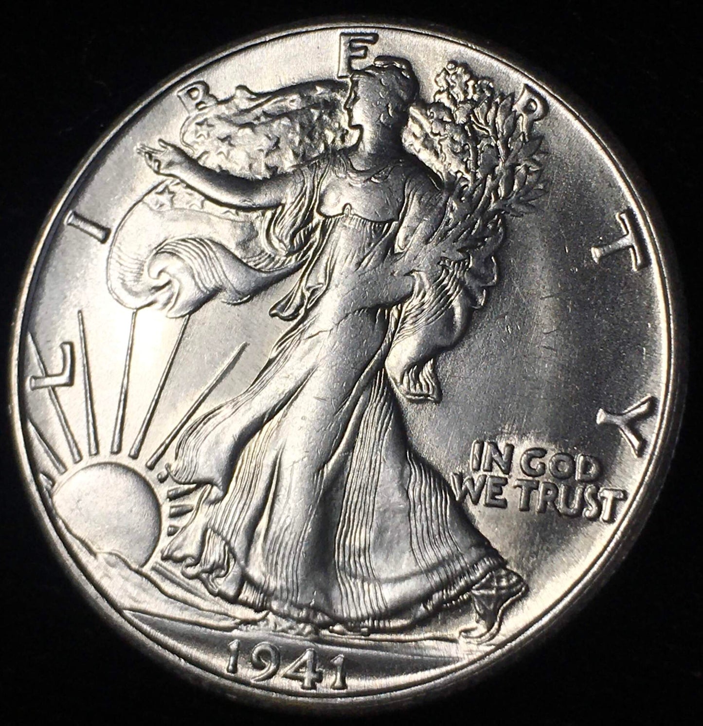 1941-S Walking Liberty Half Dollar - Weak Strike Date