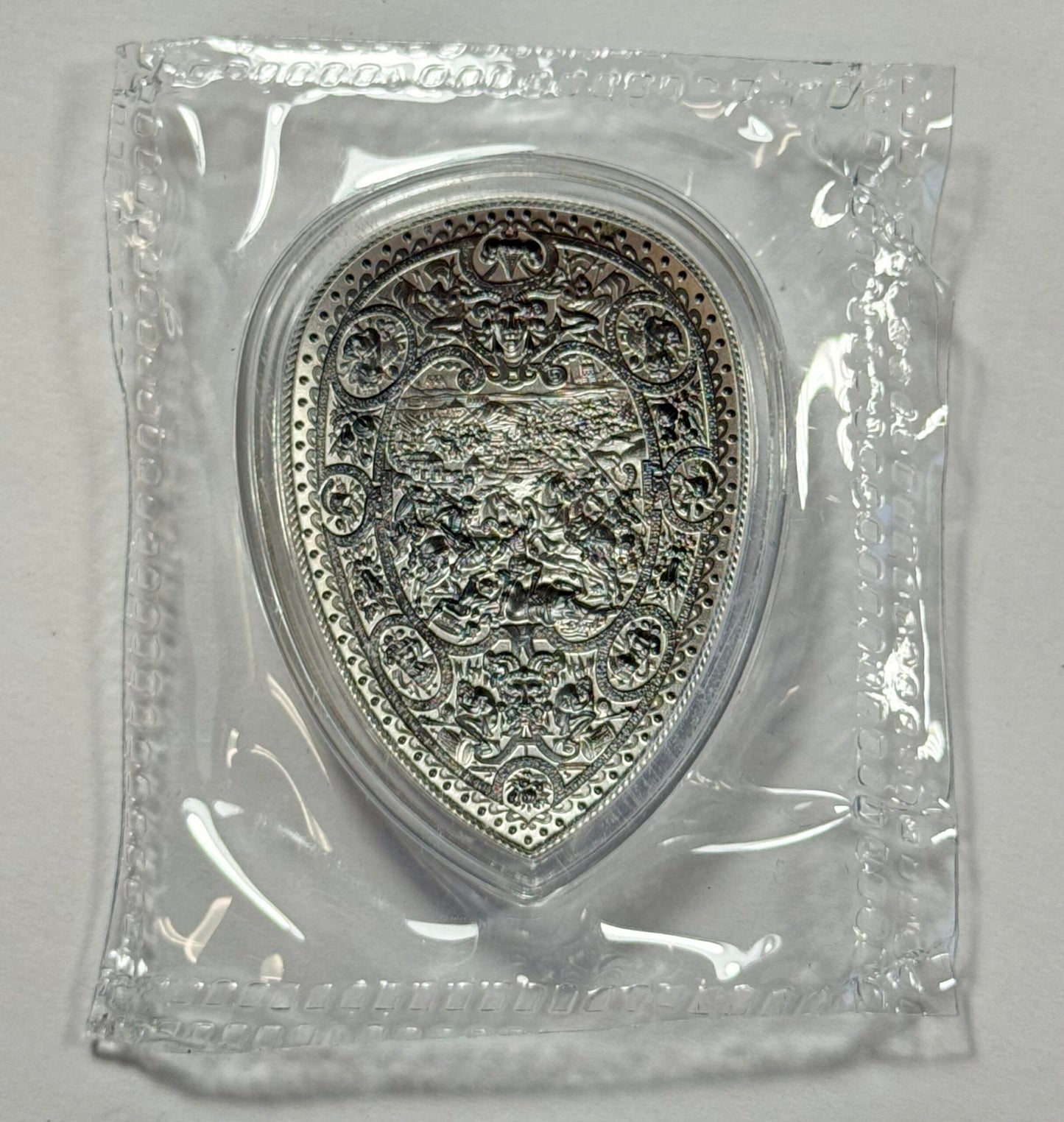South Korea Shield of Henry II Stacker - Antique Finish 1/2 Oz Silver Bar - Sealed