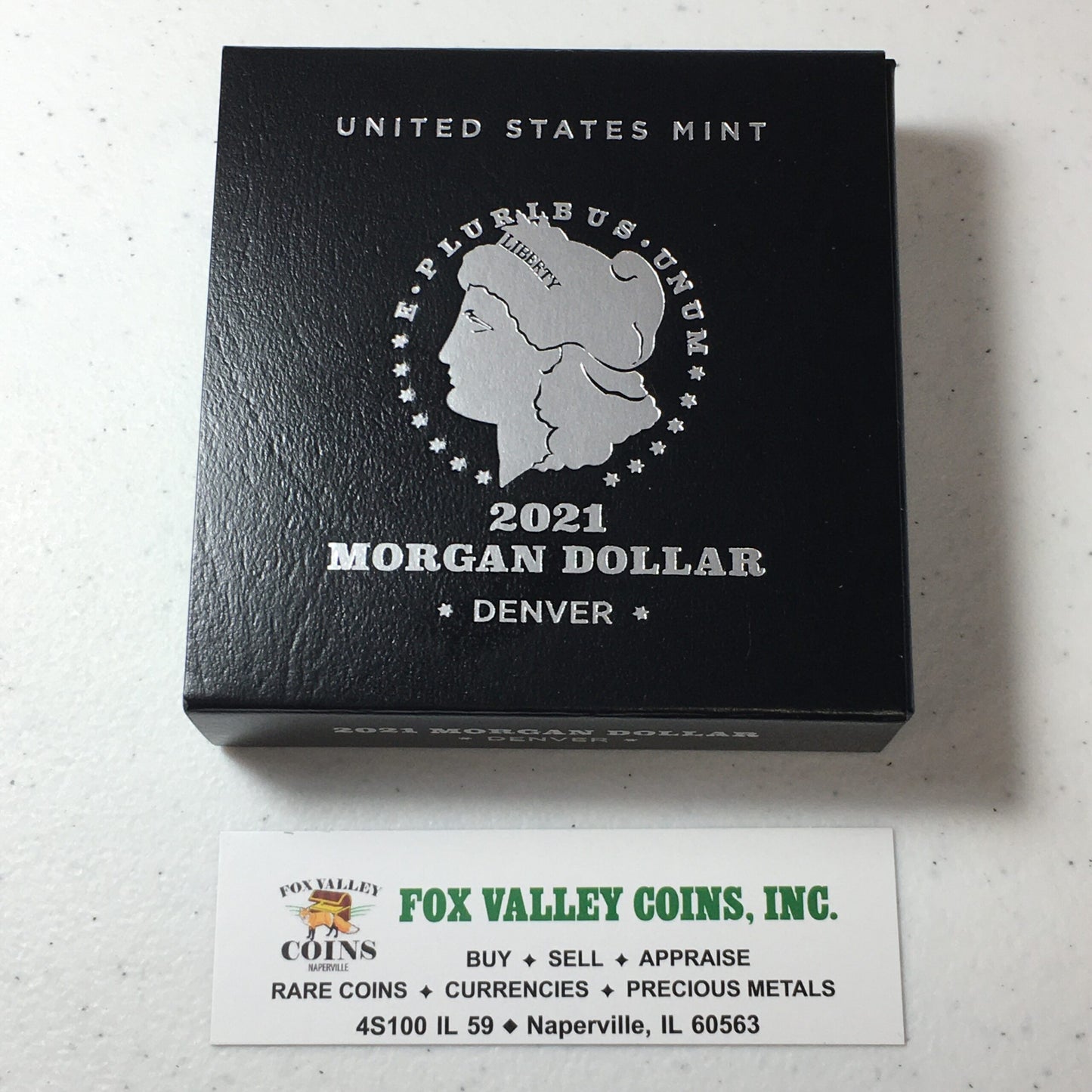 2021-D Morgan Silver Dollar, Denver Mint in US Mint OGP with COA