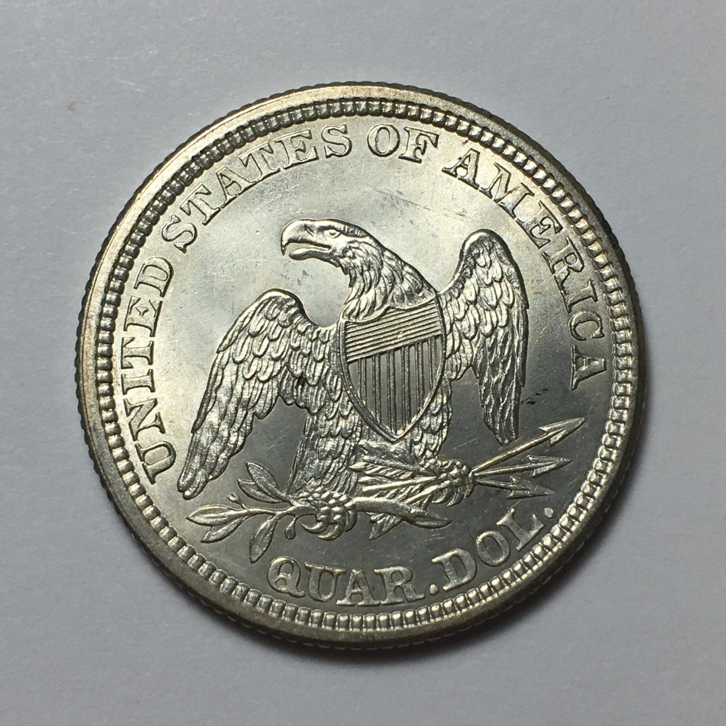 1861-P Seated Liberty Silver Quarter - Civil War Date - High Grade & Lustrous