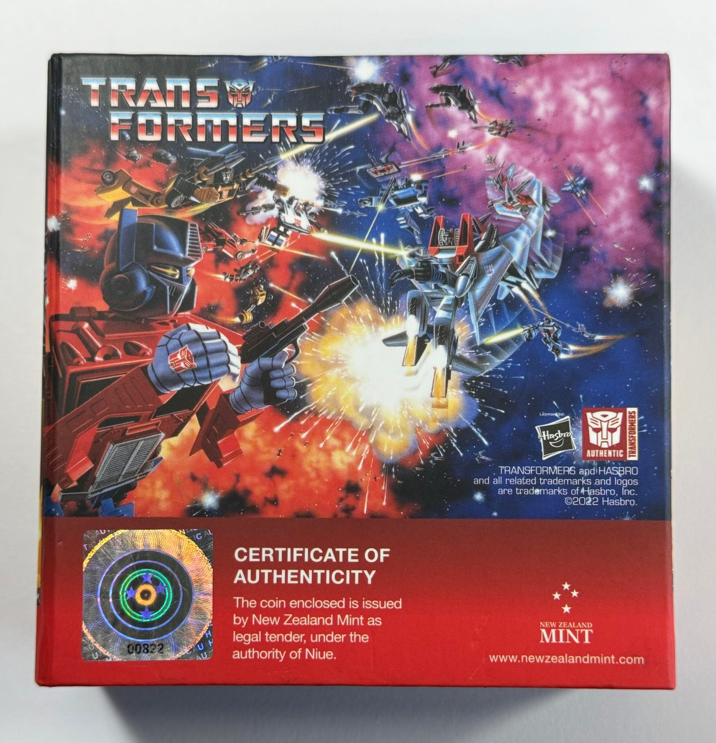 2022 Niue Transformers Bumblebee - Colorized 1 Oz .999 Silver Proof Coin in OGP