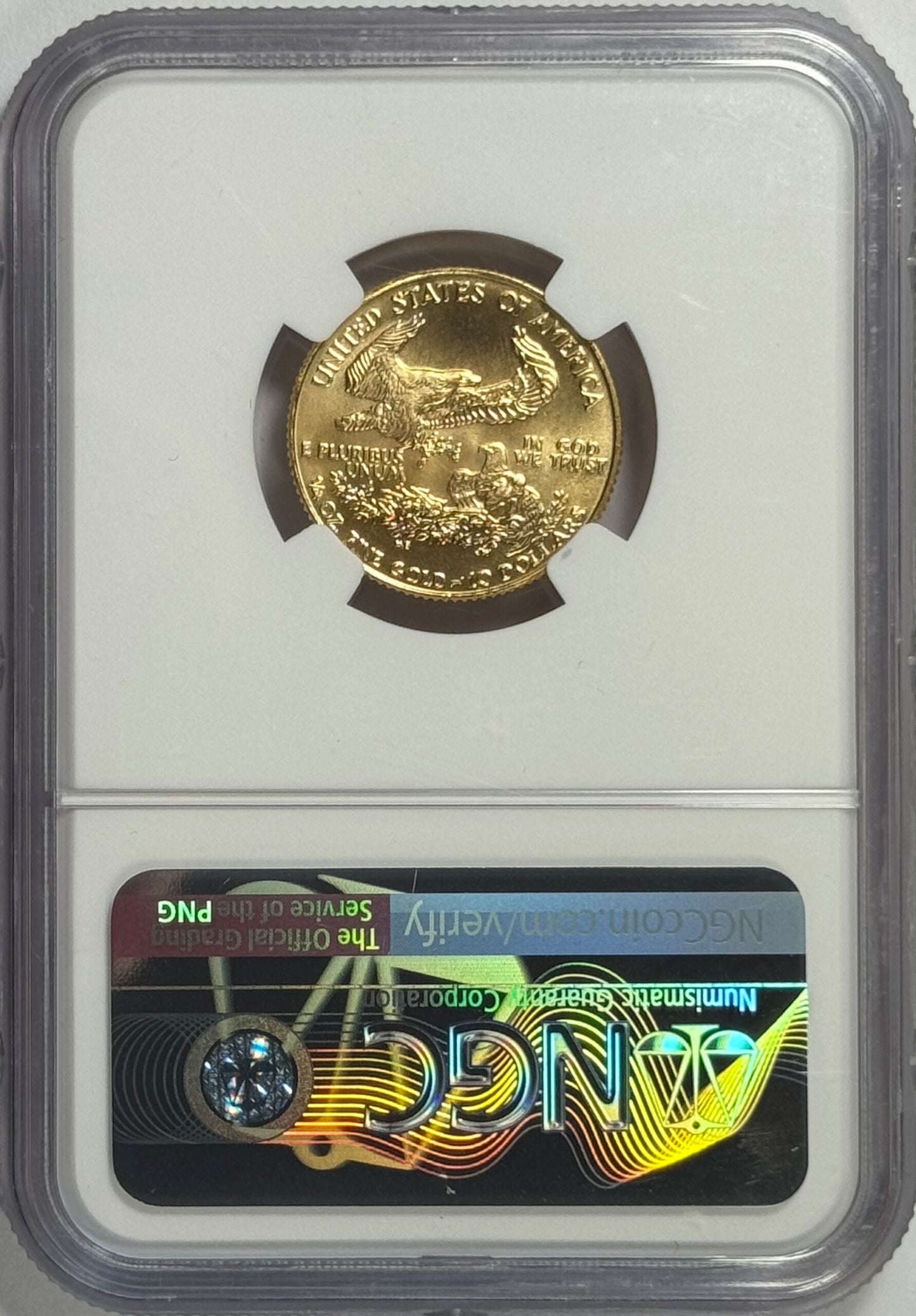 1986 $10 Gold American Eagle - 1/4 Oz Gold - NGC MS70 - Perfect Grade - Key Date