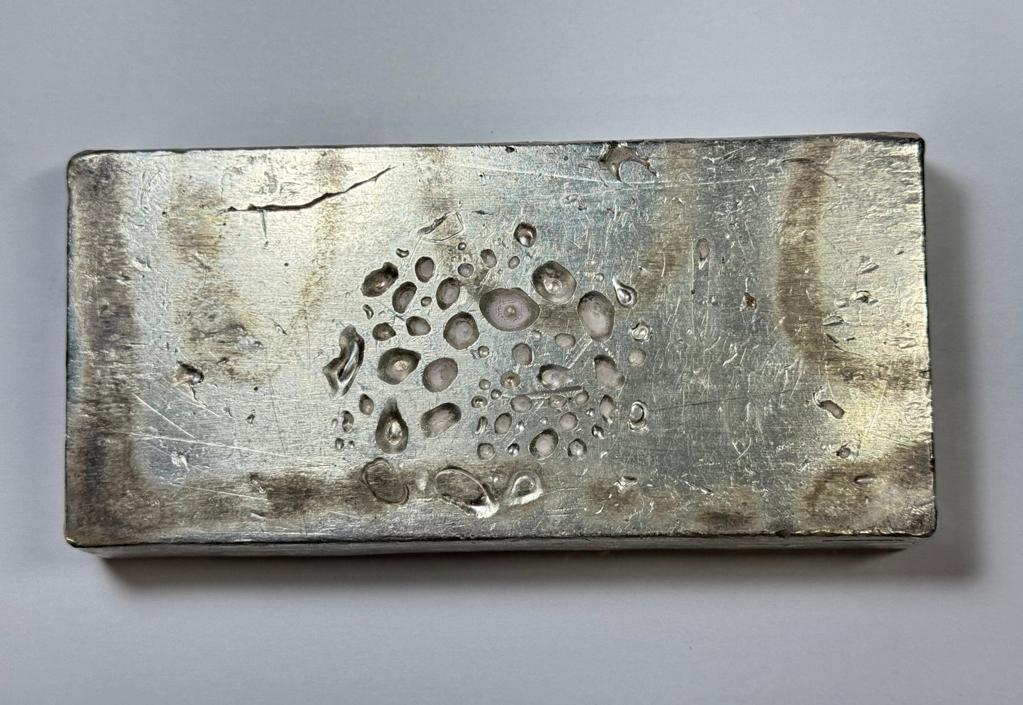 Vintage Engelhard 100 Oz Silver Bar - Cast Finish 4th Series P-025104
