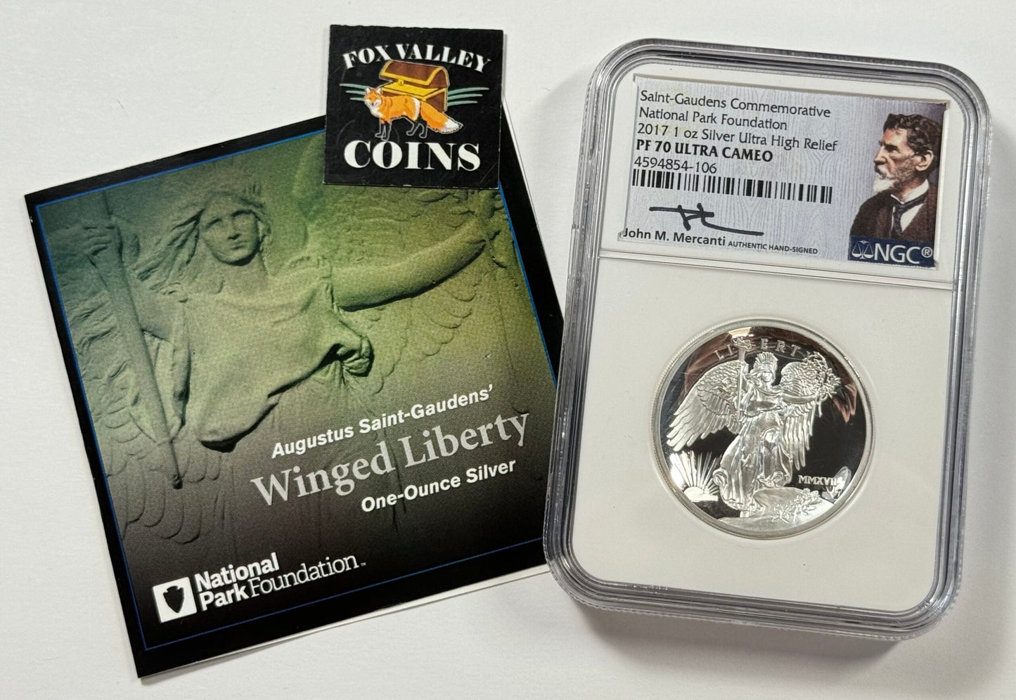 2017 Saint Gaudens Commemorative - Ultra High Relief PF70 Proof Ultra-Cameo - NGC Mercanti