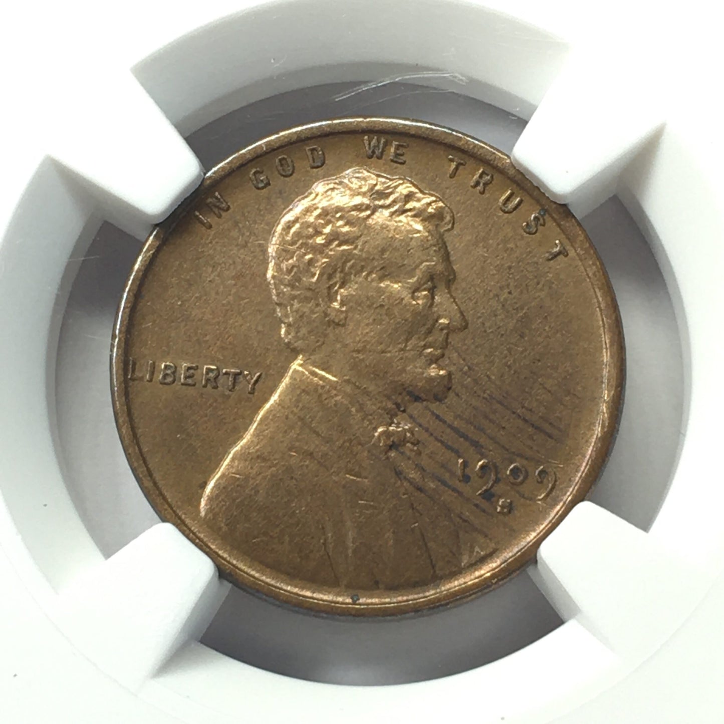 1909-S VDB Lincoln Wheat Cent AU Details NGC Cleaned - Key Date