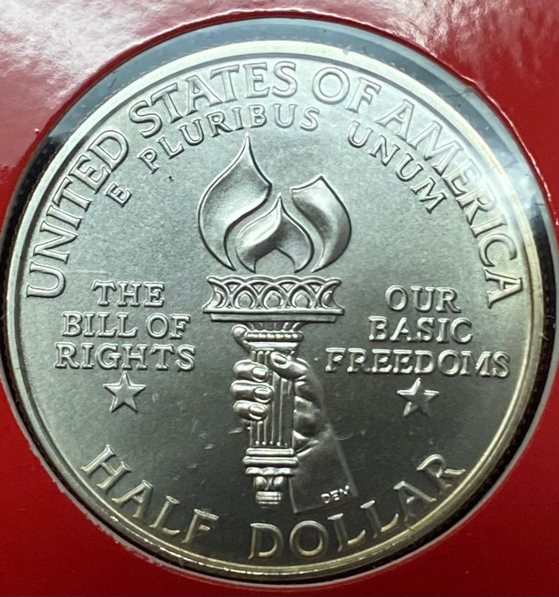 1993-W BU Bill of Rights James Madison Half Dollar Commemorative & Medal Set