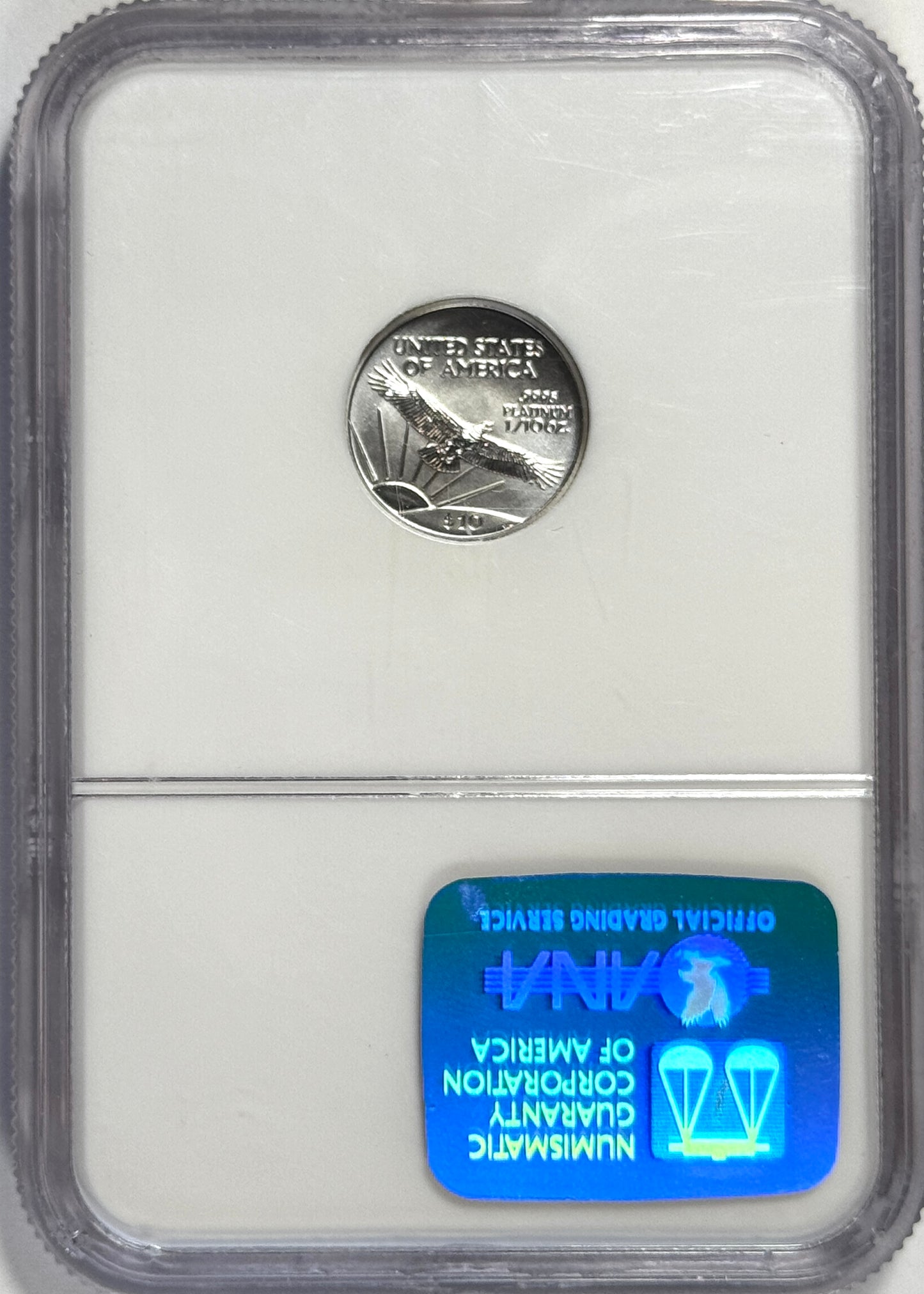 2002 $10 Platinum American Eagle 1/10 oz NGC MS70