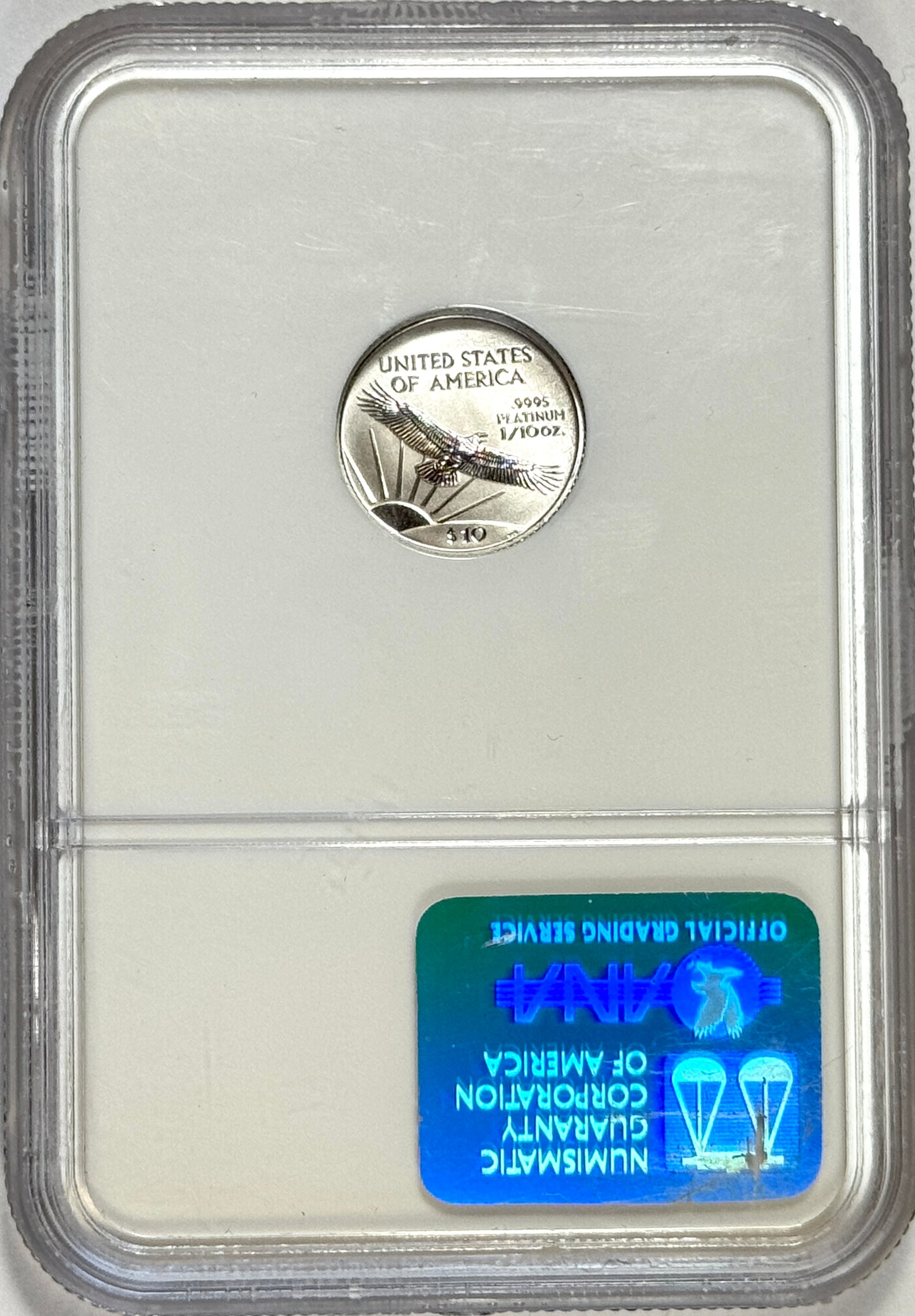 2001 $10 Platinum American Eagle 1/10 oz NGC MS70