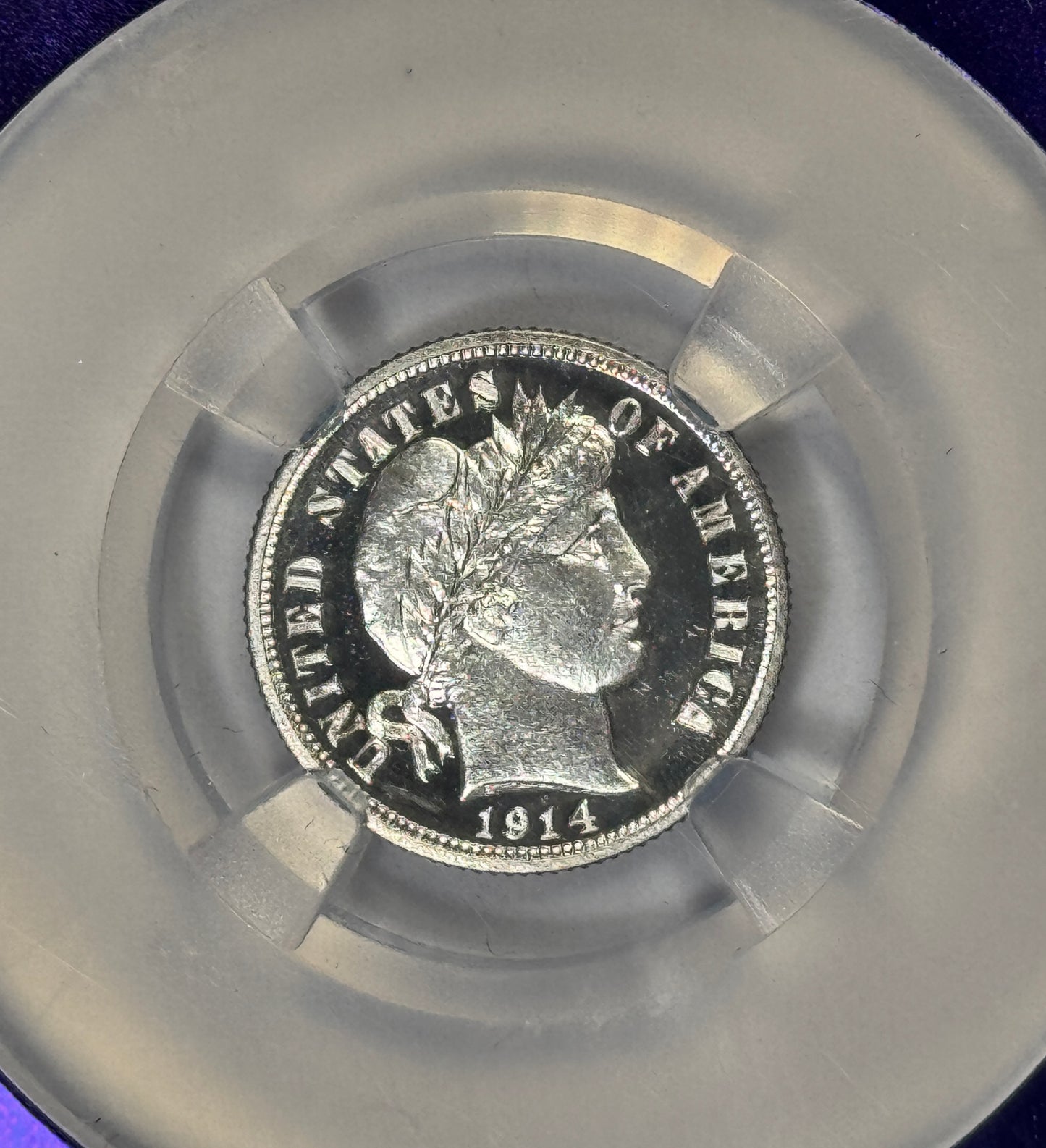 1914 Barber Proof Silver Dime PF66 CAMEO NGC - Key Date! - Only 425