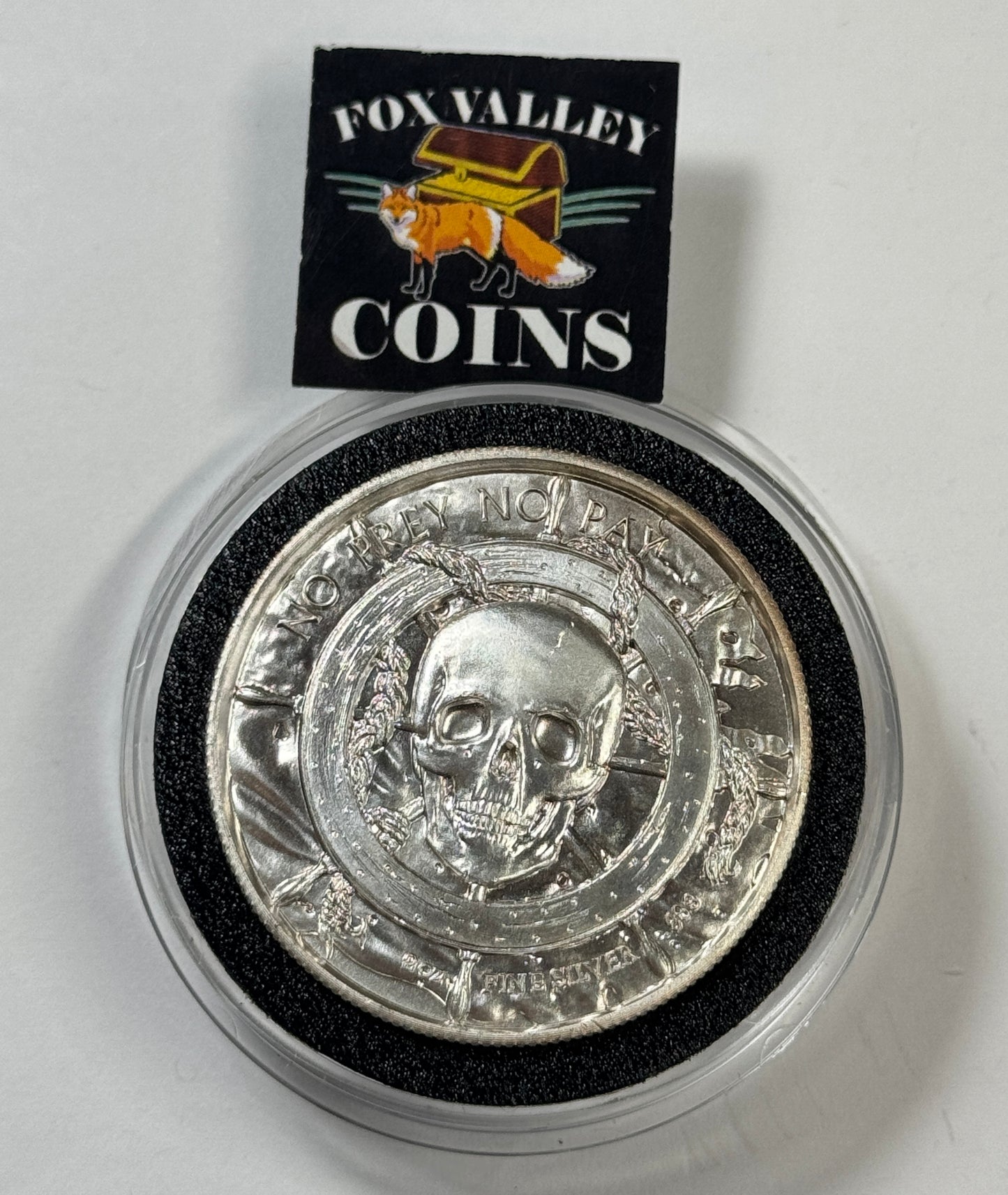 The Siren Privateer Series 2 oz Silver Ultra-High Relief Round in Air-Tite