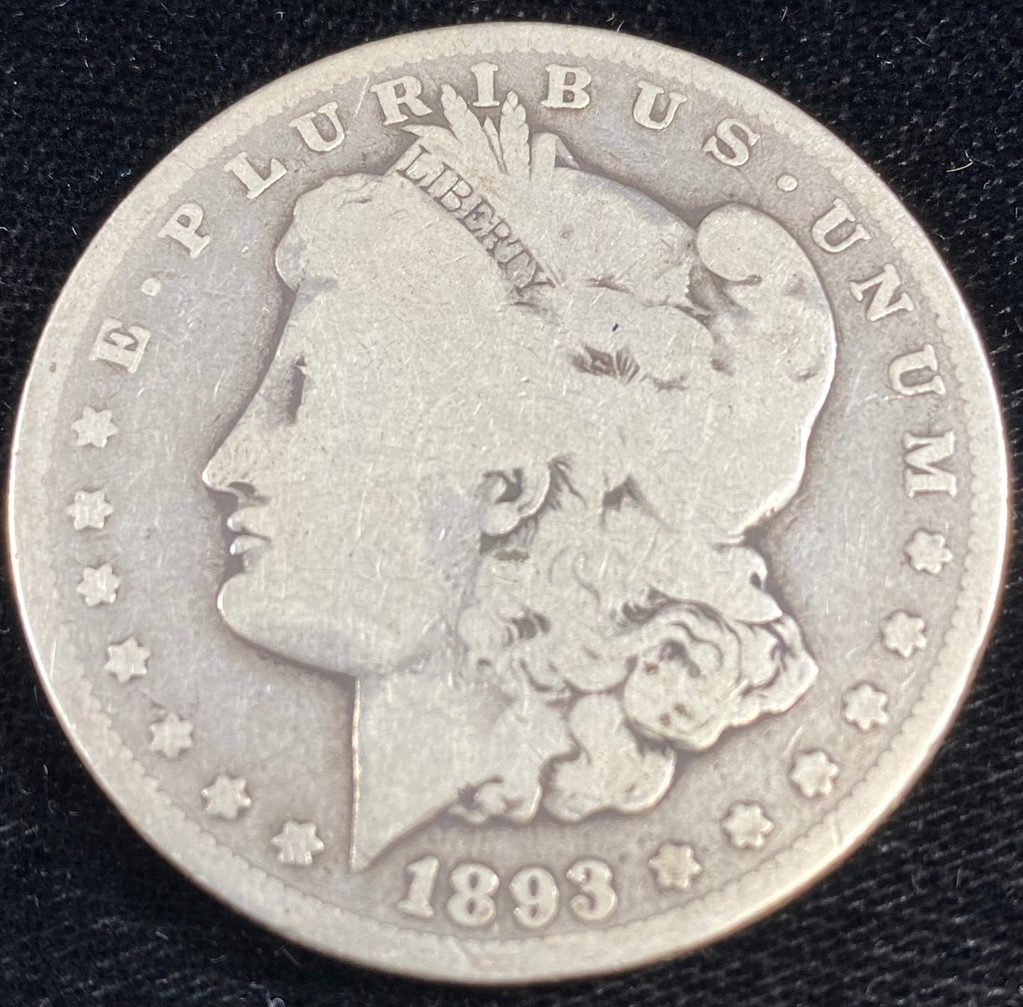 1893-CC Morgan Silver Dollar - Key Date - Carson City Minted - Only 677,000