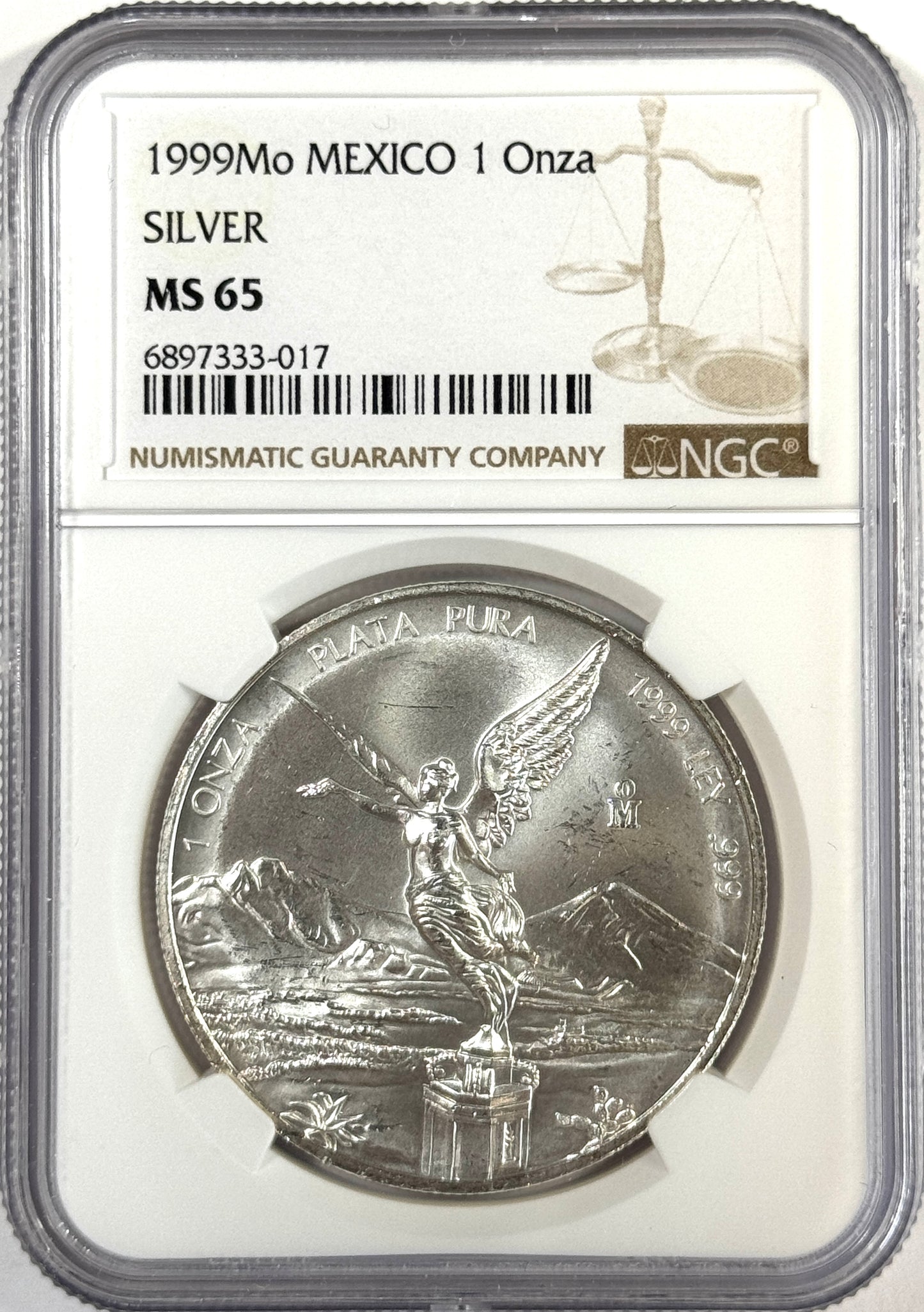 1998 & 1999 Mexico Silver Libertad MS65 NGC - Key Dates!