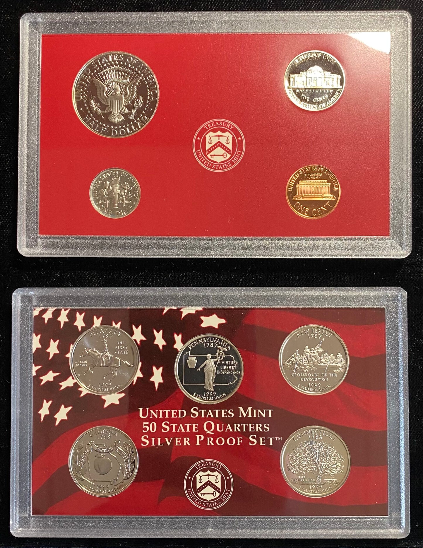 1999-S US Mint Silver Proof Sets - Better Date - Full OGP - 90% Silver