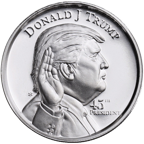 1 Oz Trump Silver Rounds (Designs may vary)