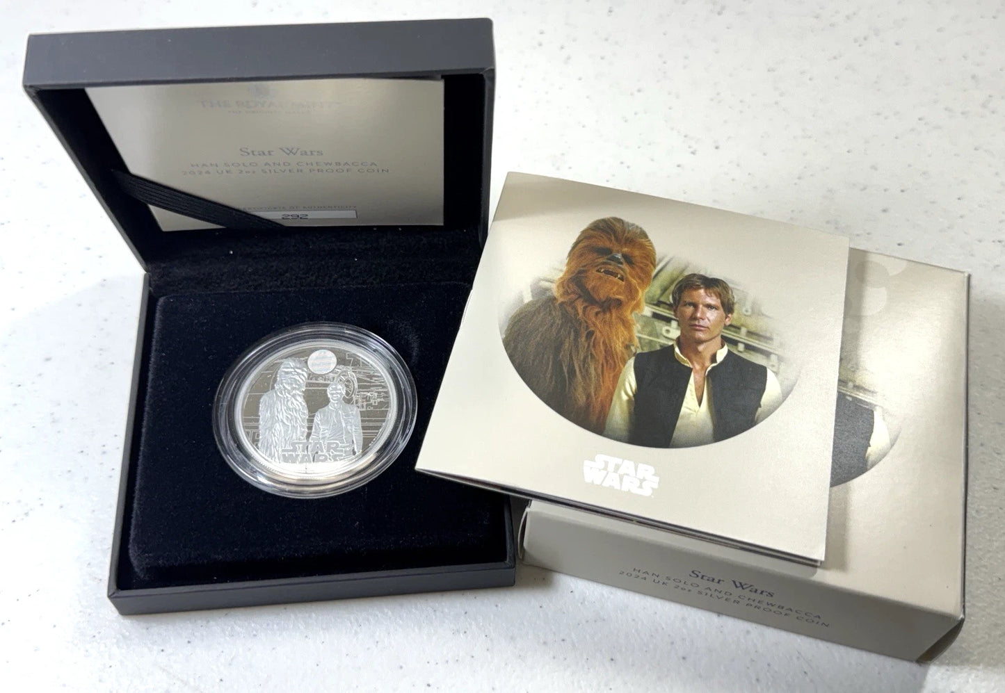 2023 UK Star Wars: Dark Side, Jedi Royalty, Rebels - 2 oz Proof Silver Coins (3) in OGP!